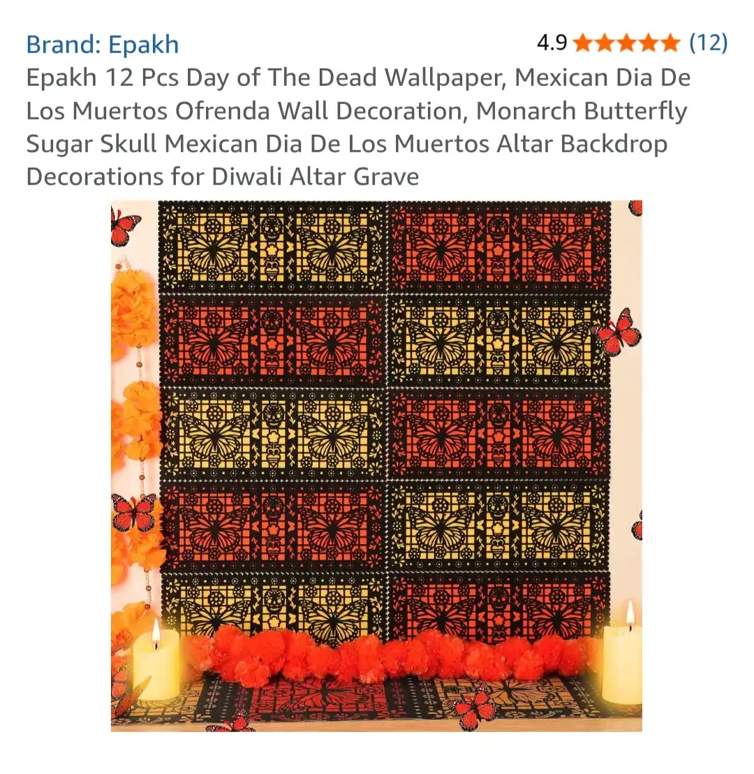 Epakh Day of the Dead Wall Decoration 12-Piece Set