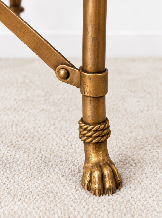 Brass and Gold tone and Glass Coffee Table - photo 2