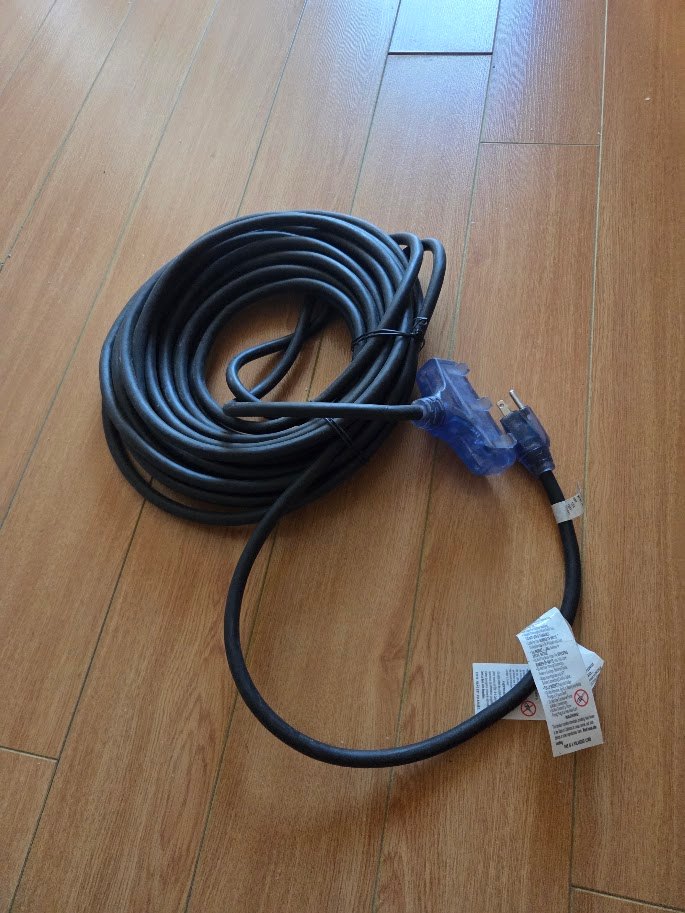 AC WORKS Heavy-Duty 50ft Extension Cord (15A/125V/1875W)