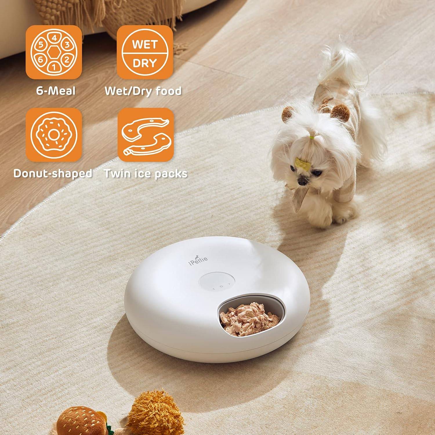iPettie 6-Meal Automatic Pet Feeder - photo 2