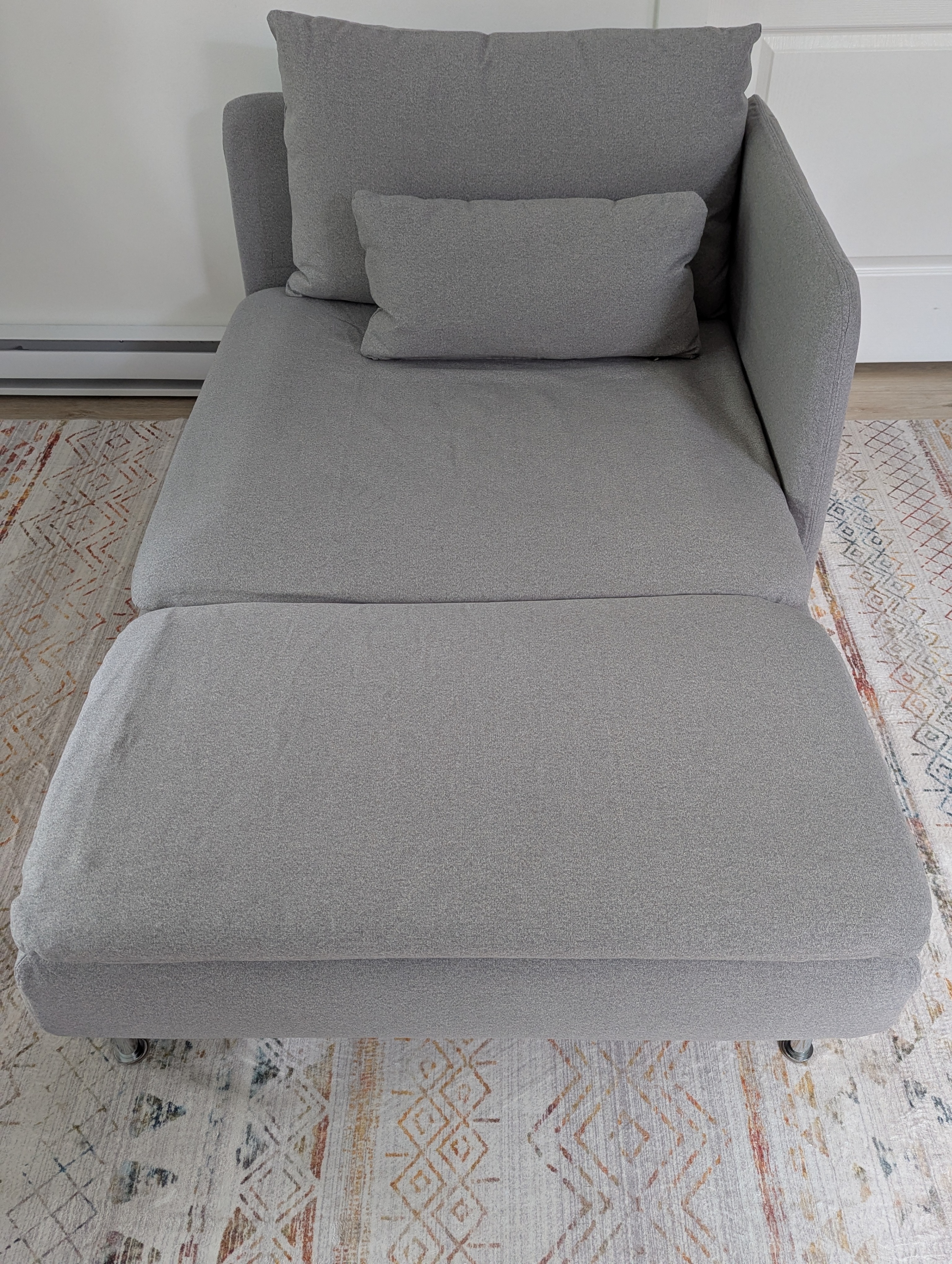 IKEA Soderhamn sofa chaise section with left arm