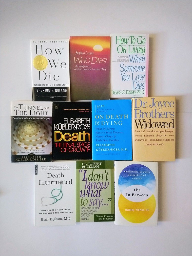 Death, Mortality, Grief books!!