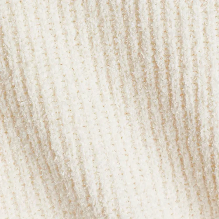 H&M Rib-Knit Top — Light Beige, Size L (New) - photo 2
