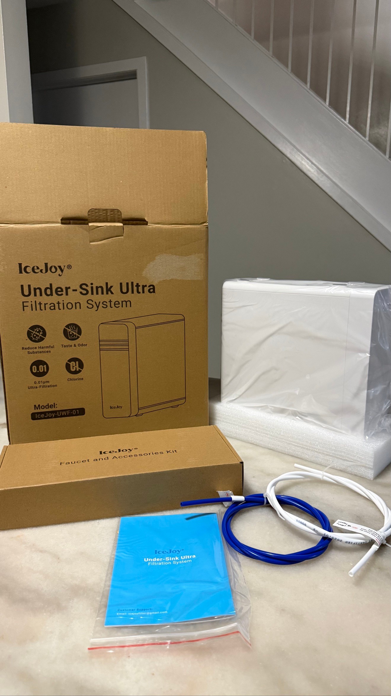 NEW IceJoy UWF-01 Ultra-Filtration Under Sink Water Filter