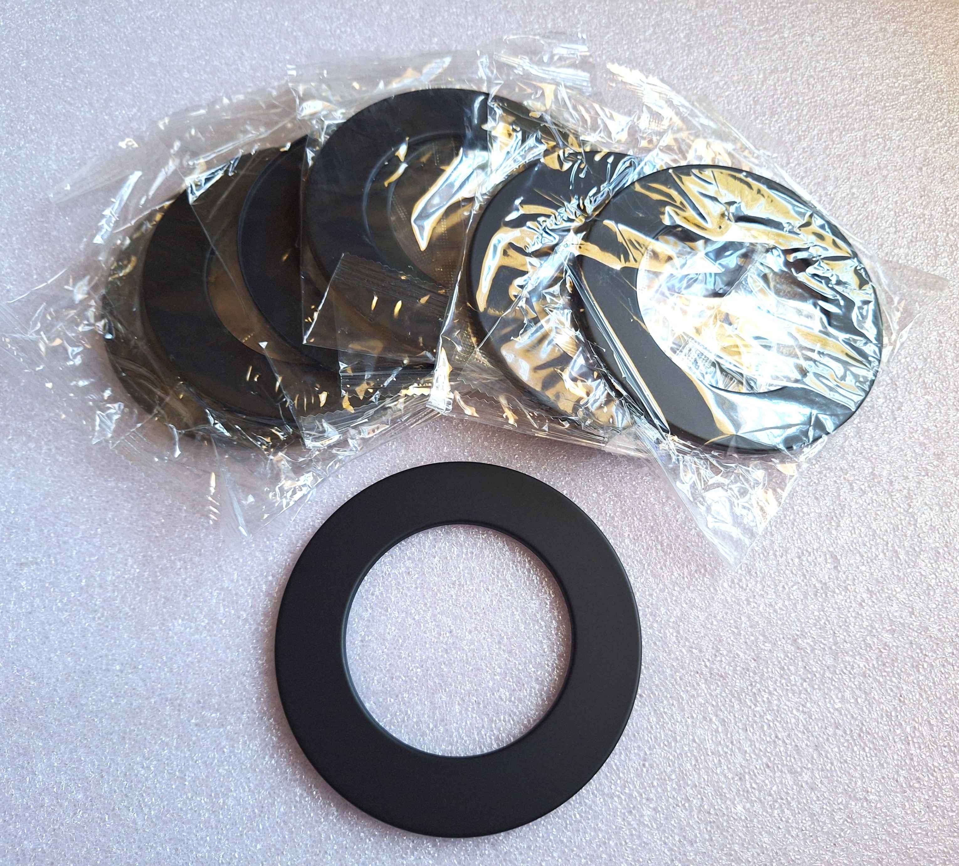 59 Black Circular Trim Rings for Slim Fixtures - photo 5