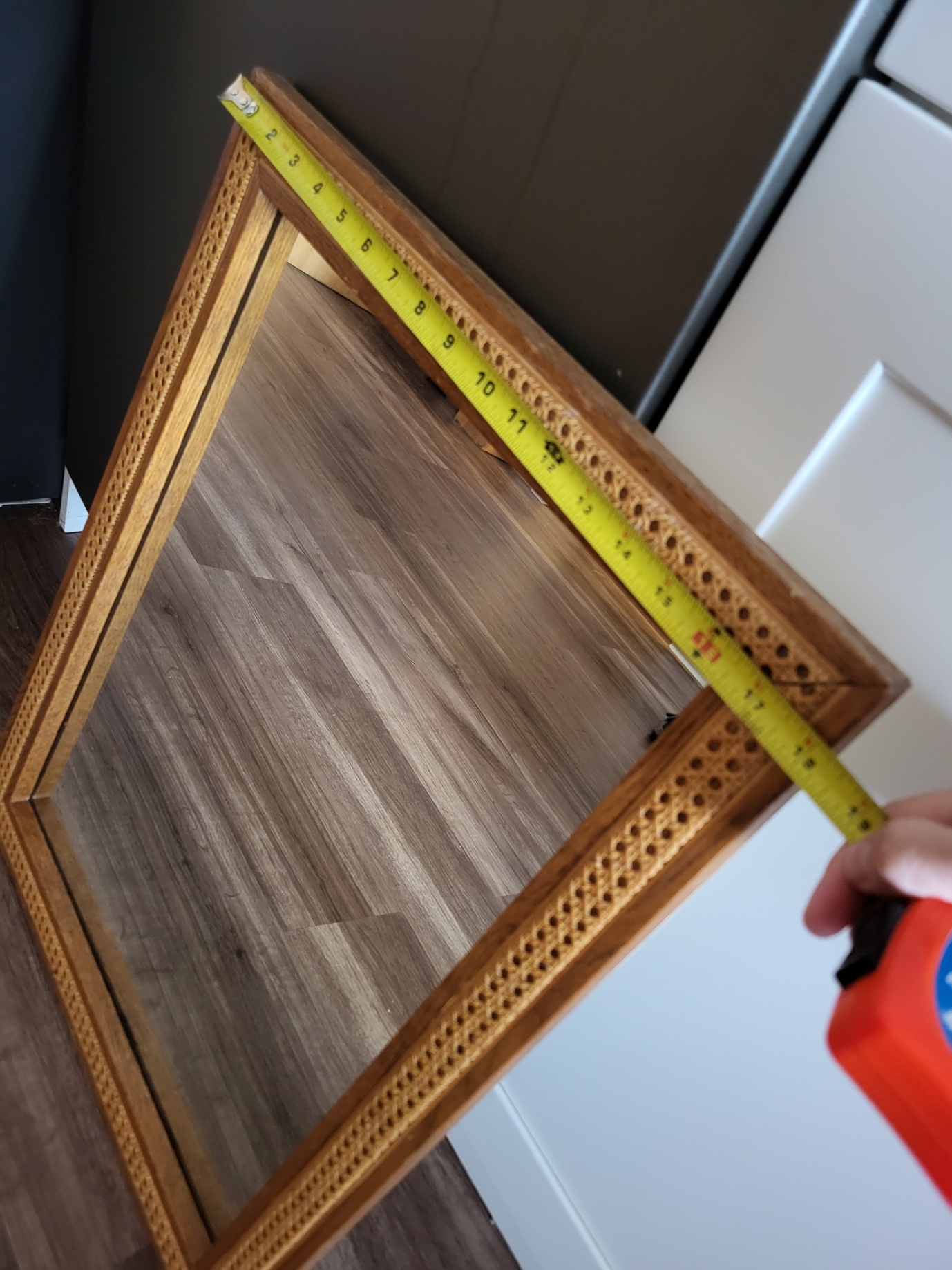 Natural cane/wicker mirror - photo 3