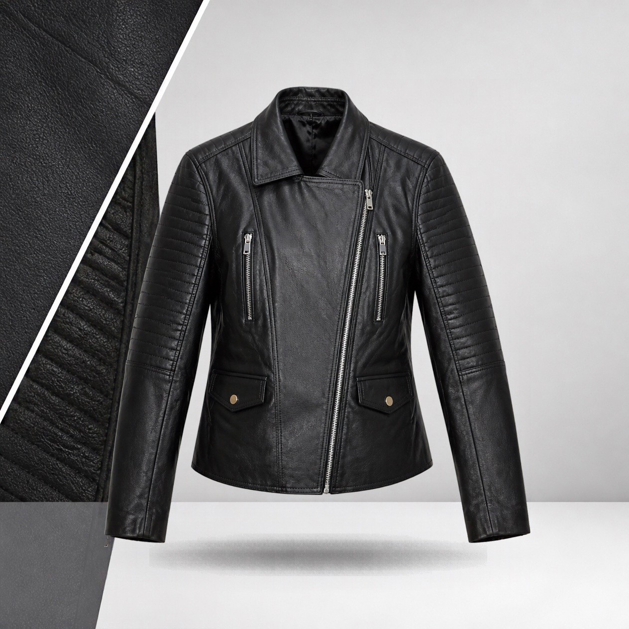 JKT-031 — Women's Verna leather jacket — brand new, size XL - photo 5
