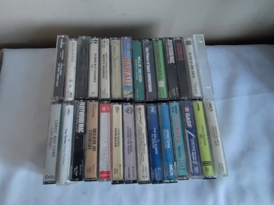 24 of cassette tapes, $20 for all