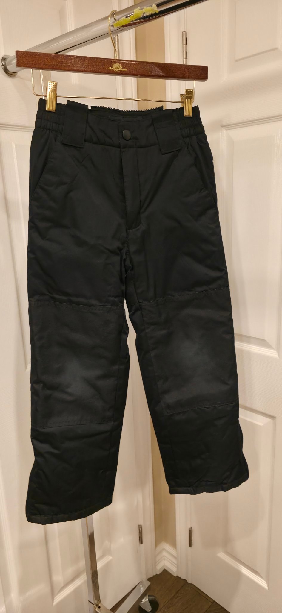 Kids George black snow pants size M/M (7-8)