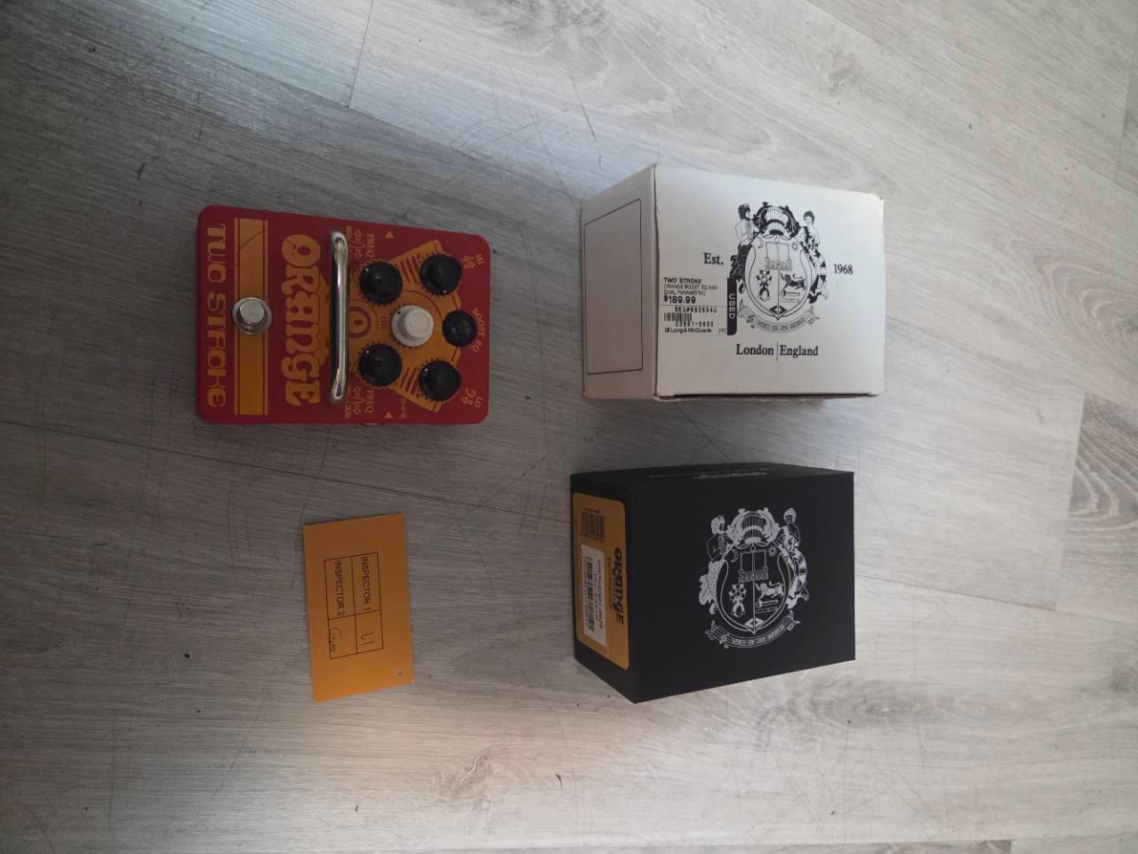 Orange Two Stroke Boost & EQ Pedal with Box - photo 2