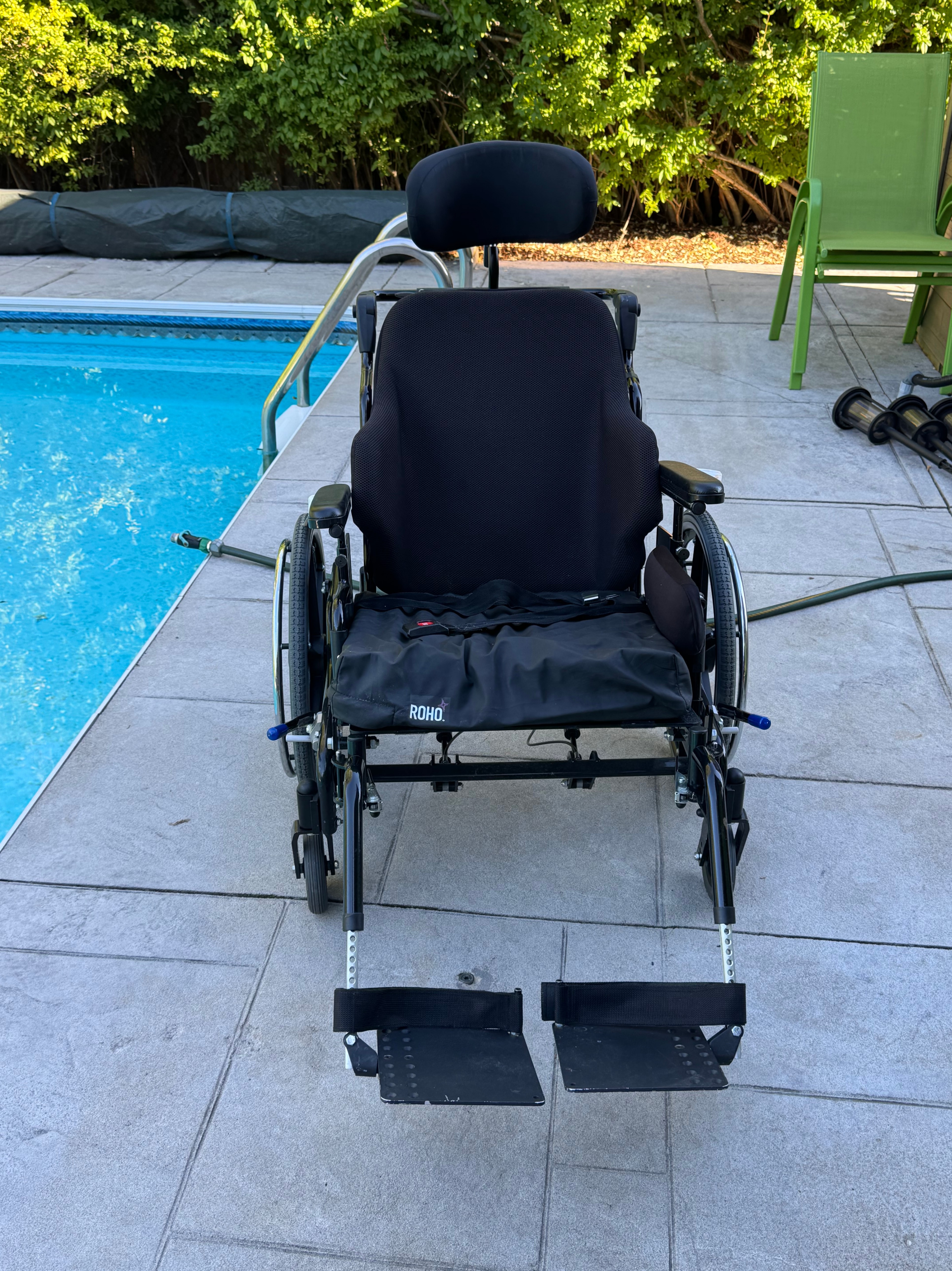 Power Plus Extreme Tilt-in-Space Wheelchair + ROHO Cushion