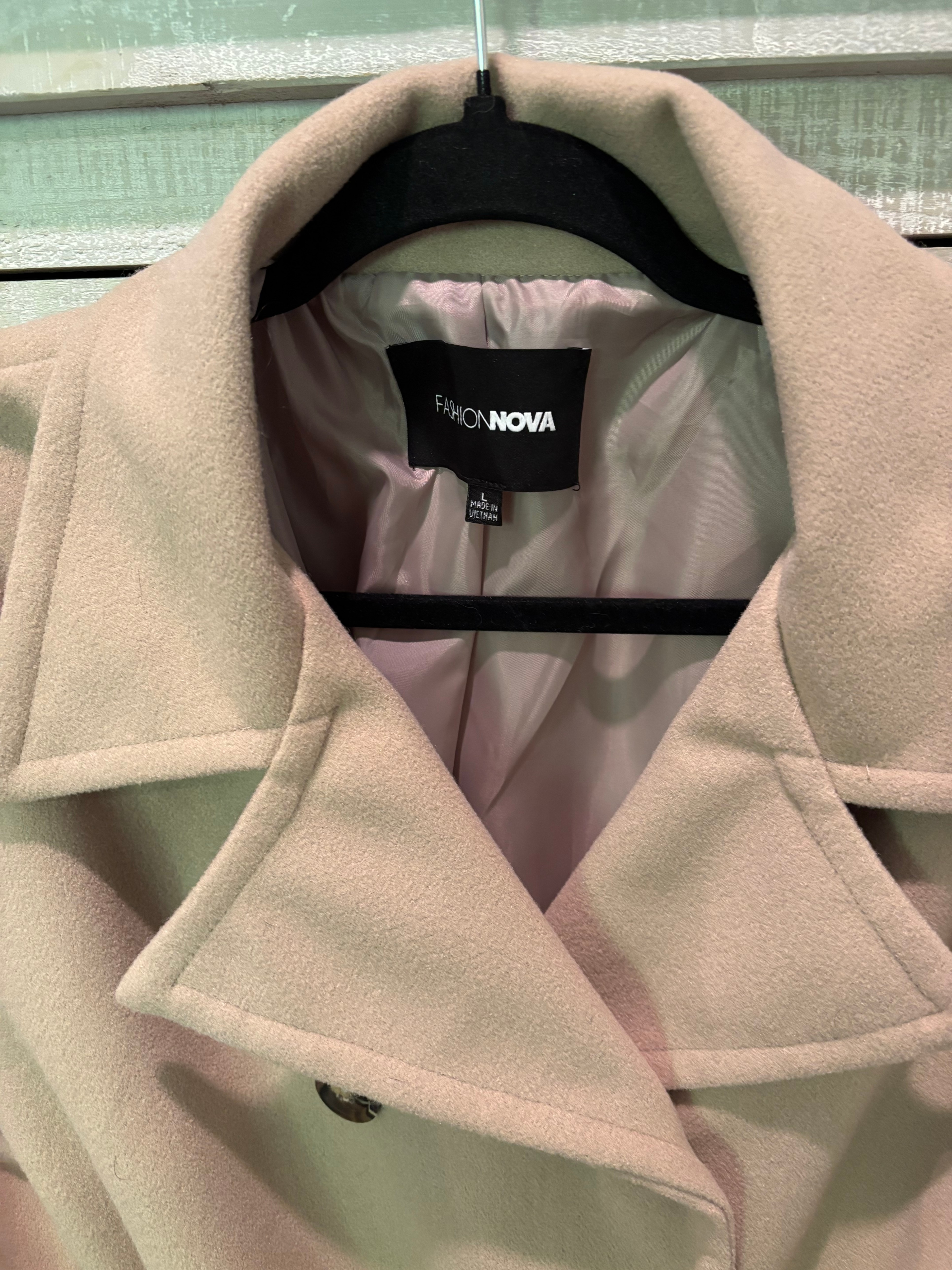 Fashion Nova Trench Coat – Size L (Worn Twice) - photo 2
