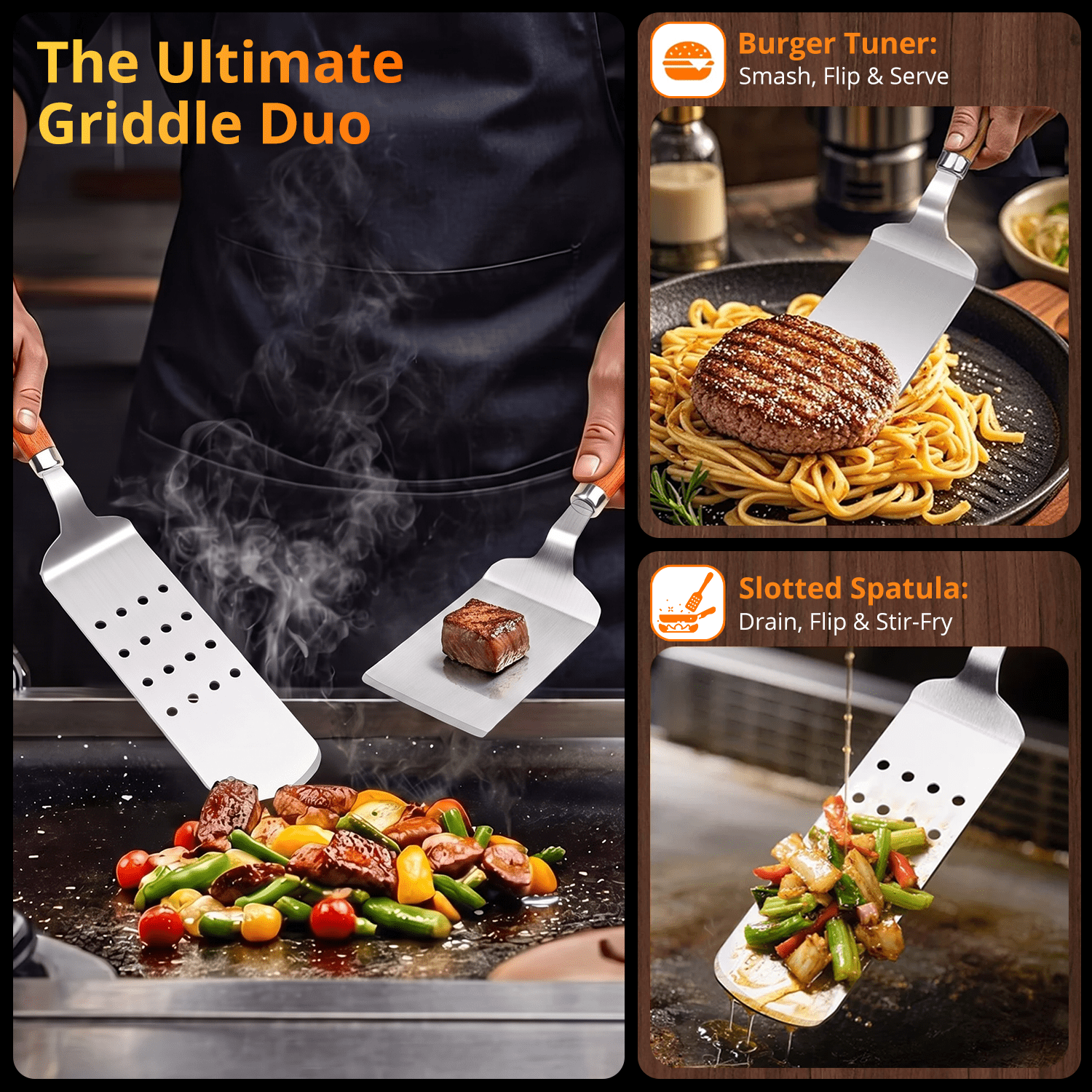 MIBOTE Professional BBQ Grill Accessory Set - photo 3