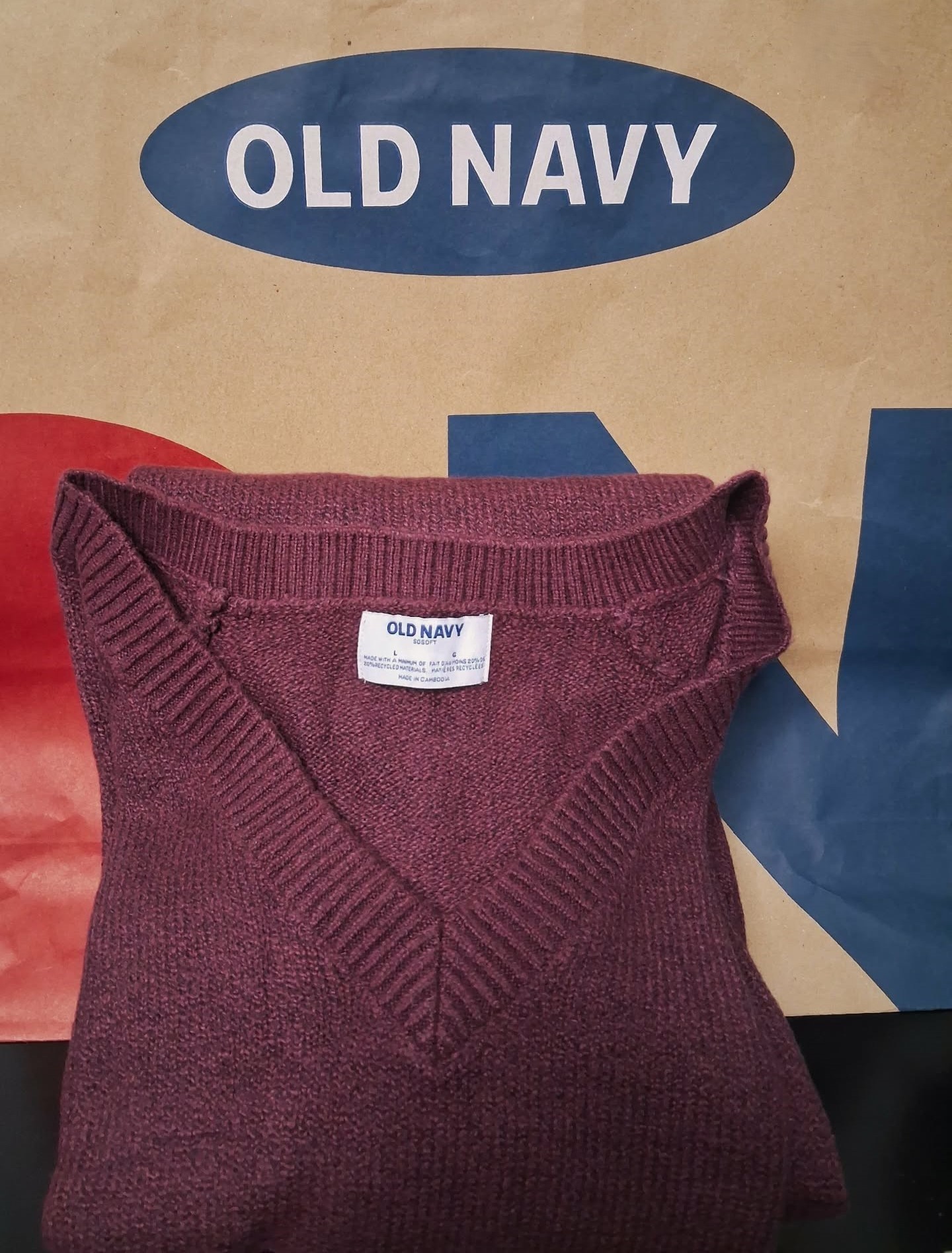 Gift for Her - NWT Old Navy SoSoft V-Neck Knit Sweater Dress - photo 2