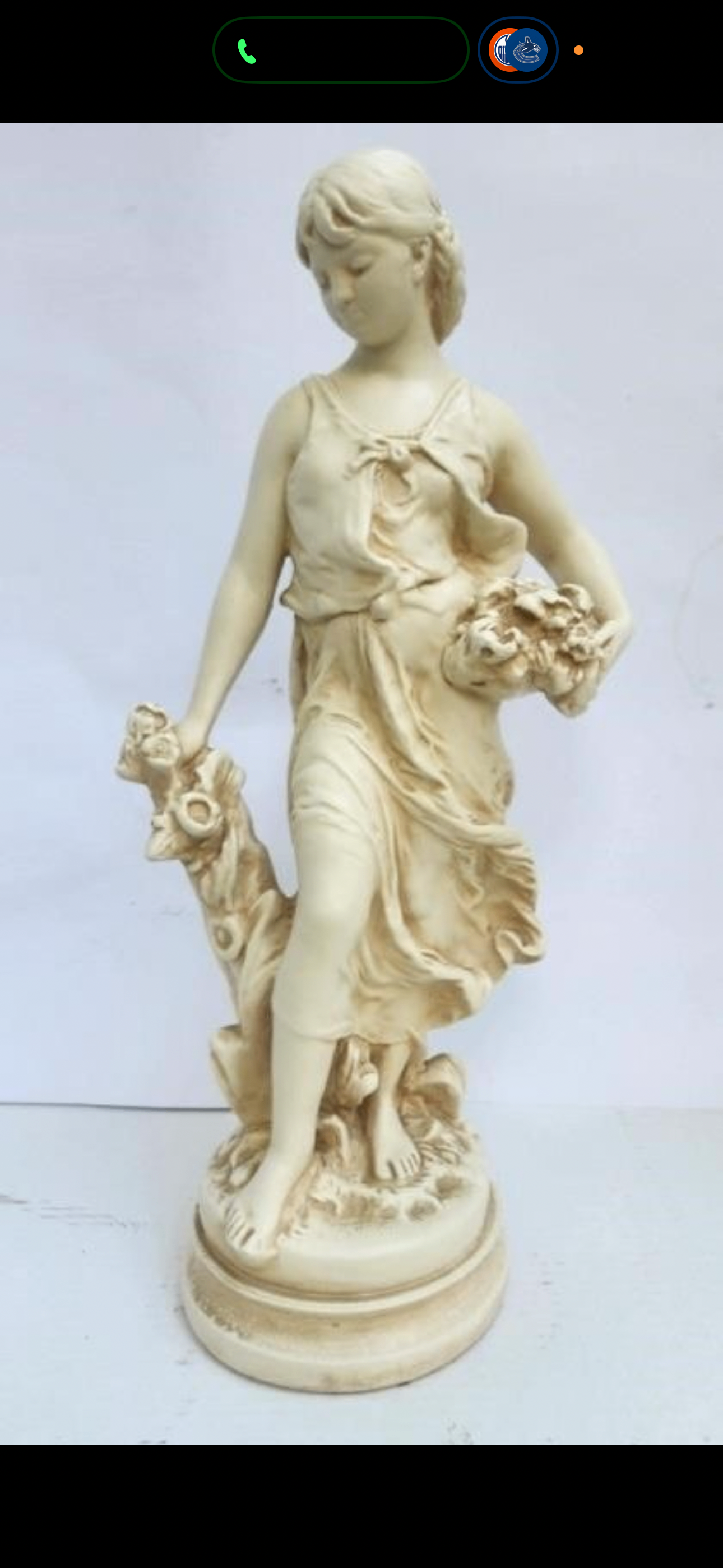 MCM Hip Moreau Statue-Alexandre Backer Figurine