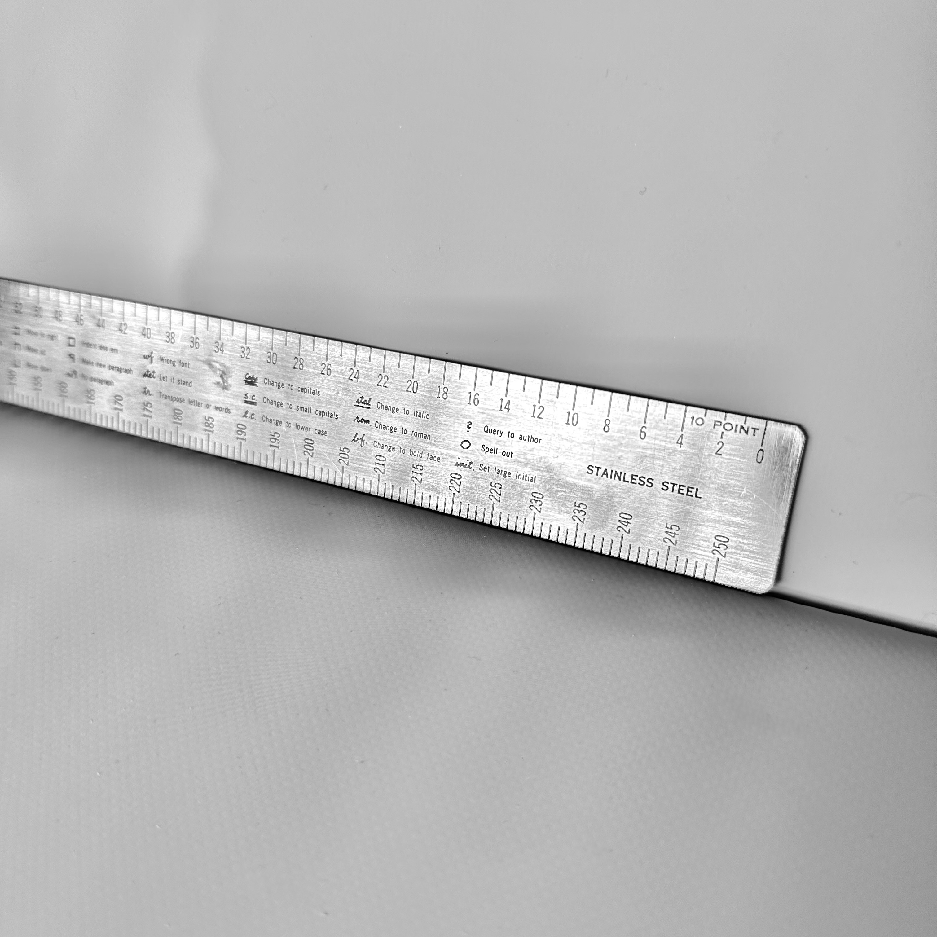 Vintage Ad Agency Proofreaders Ruler - photo 2