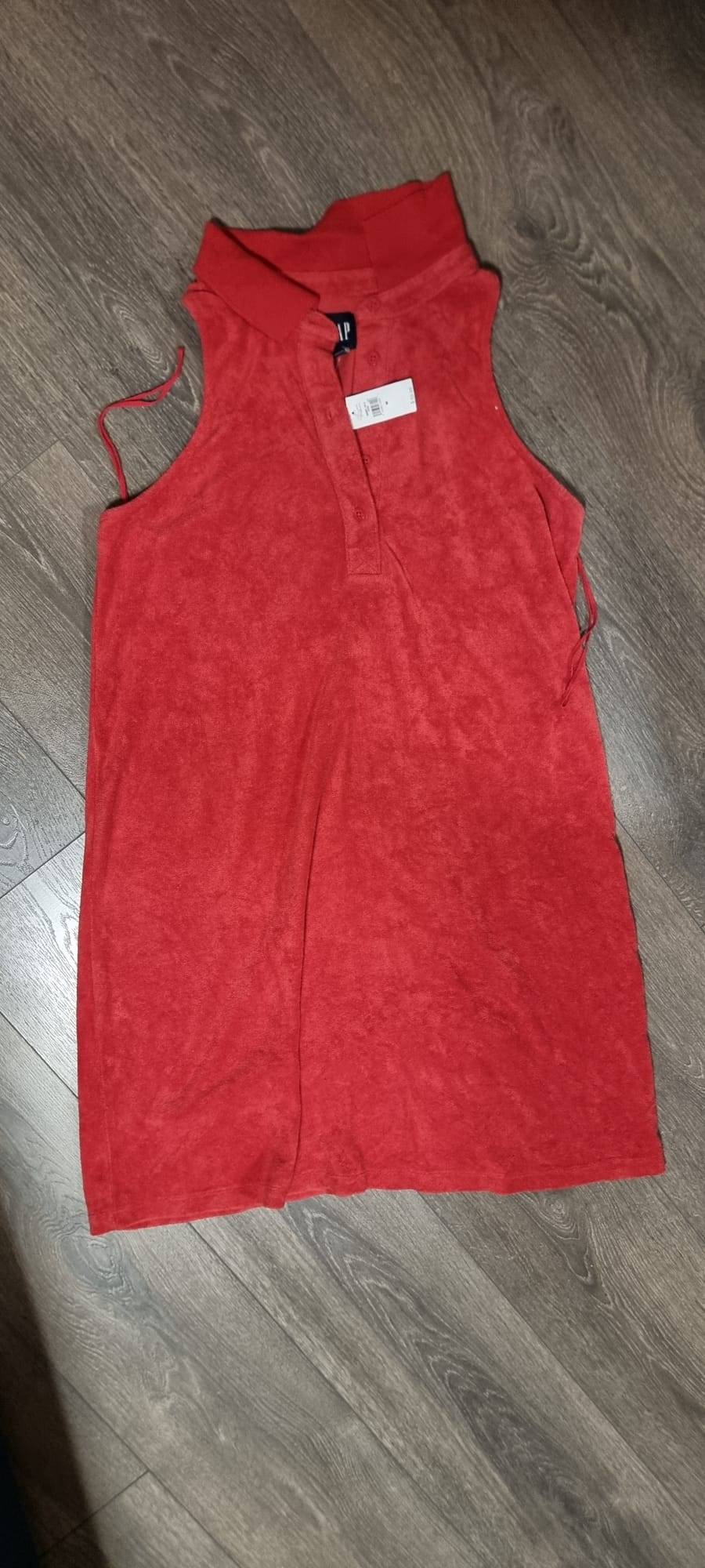 Gap Red Terry Cloth Polo Dress - photo 2