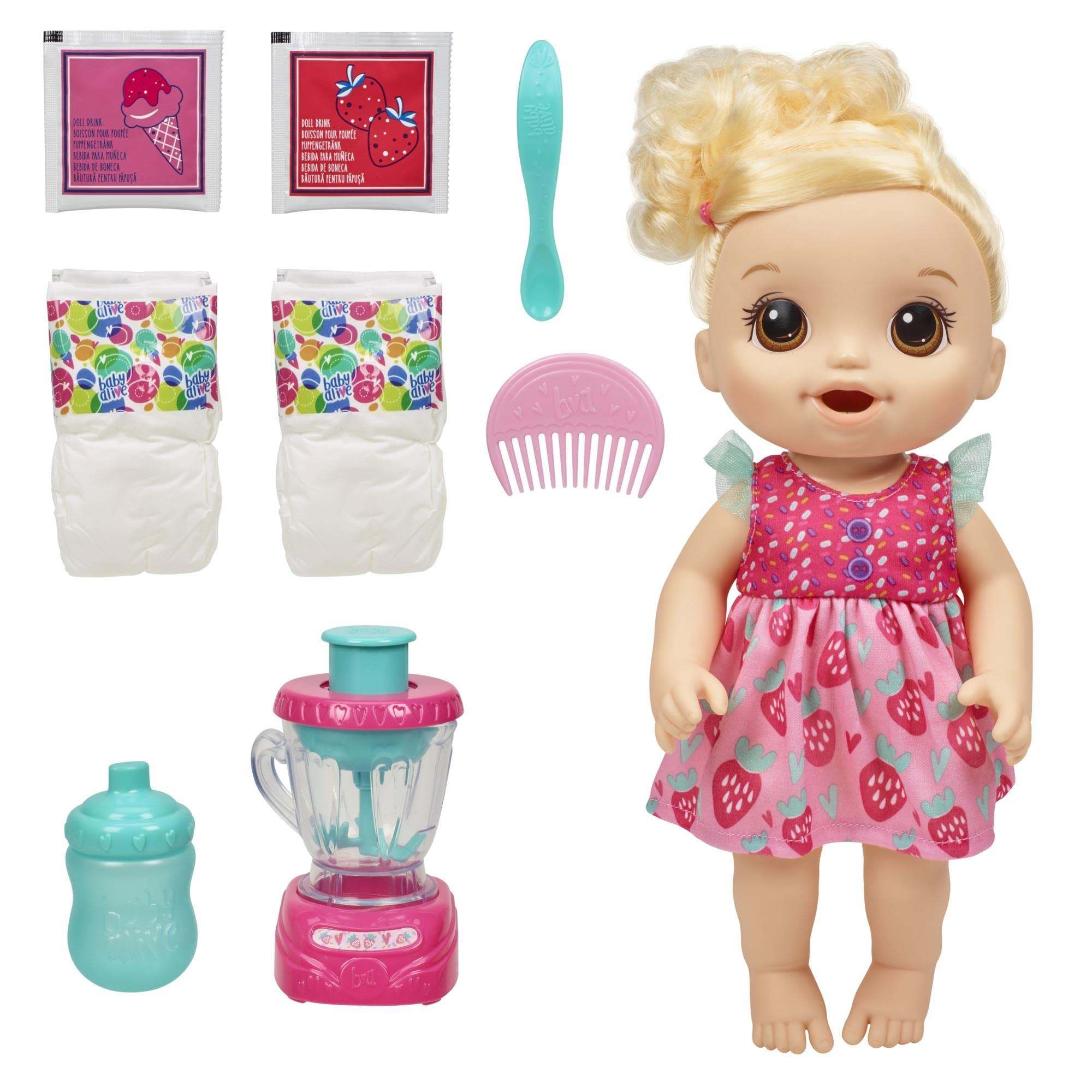 Hasbro Baby Alive Magical Mixer Baby Doll Strawberry Shake (New)