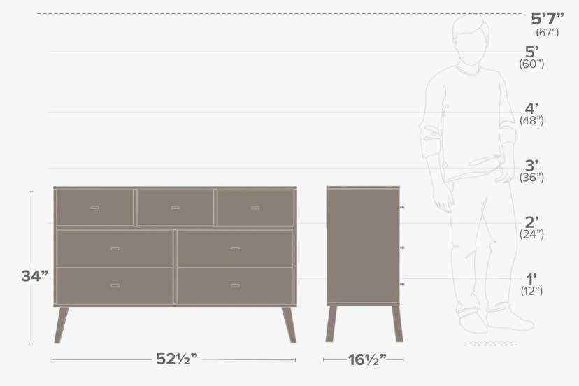 Prepac Milo 7 Drawer Dresser – Like New – White Solid Wood - photo 3