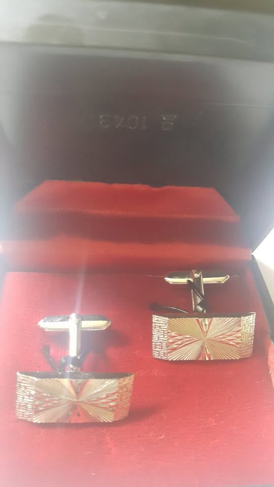 Vintage Cufflinks 70's &80's Sliver tone