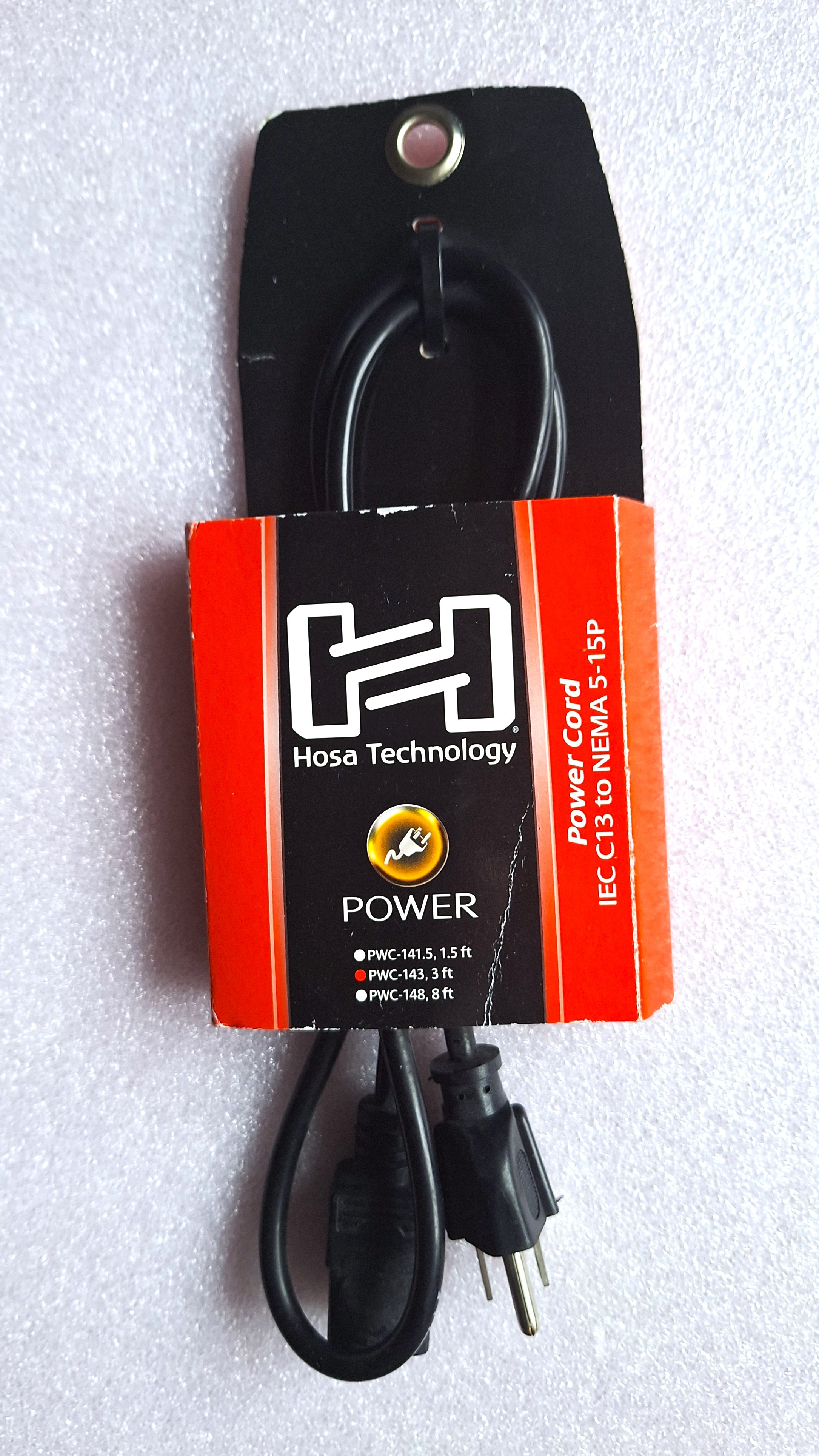 Hosa Technology Power Cord IEC C13 to NEMA 5-15P