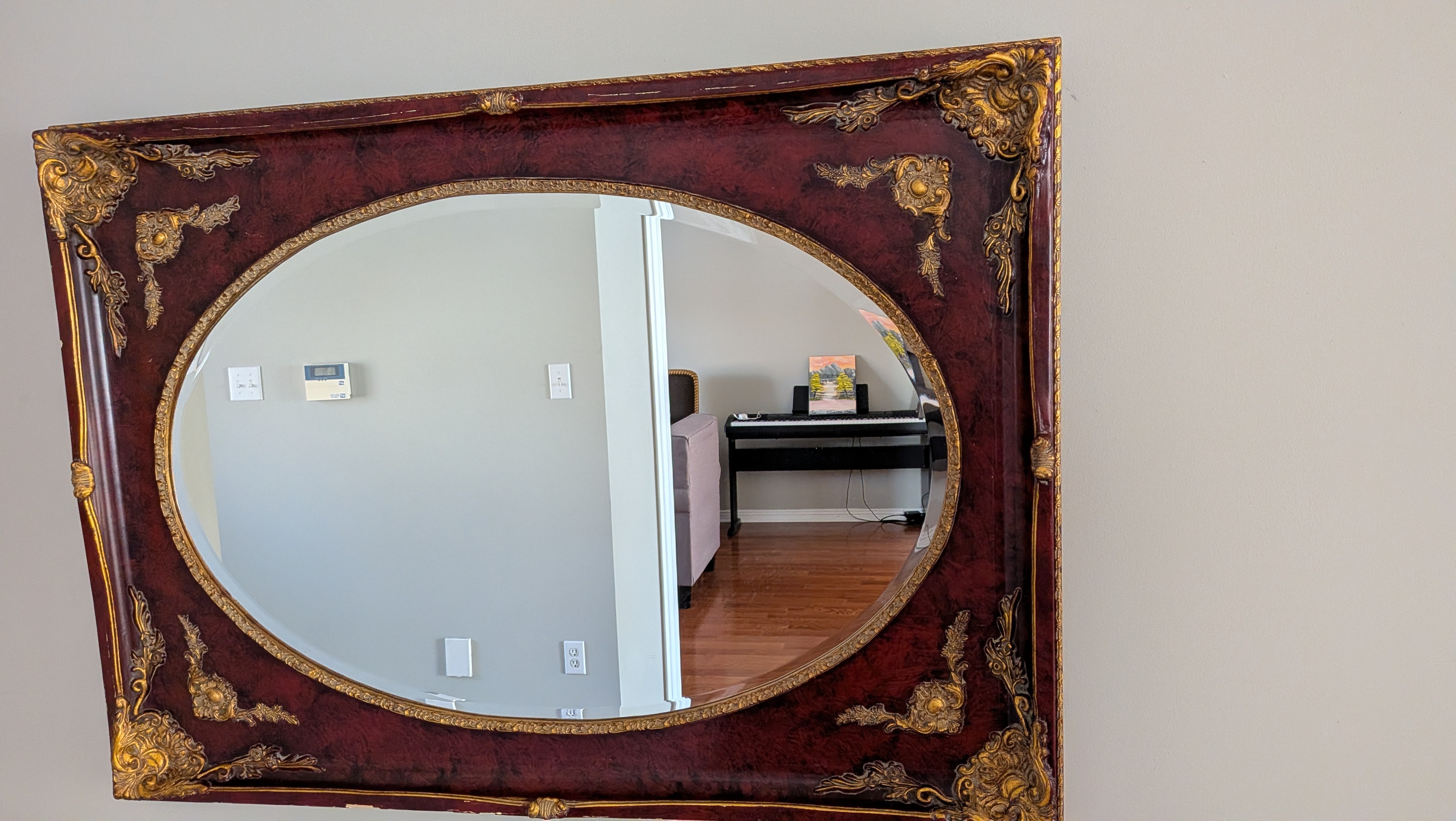 Large Ornate French Style Wall Mirror – $300 OBO $300