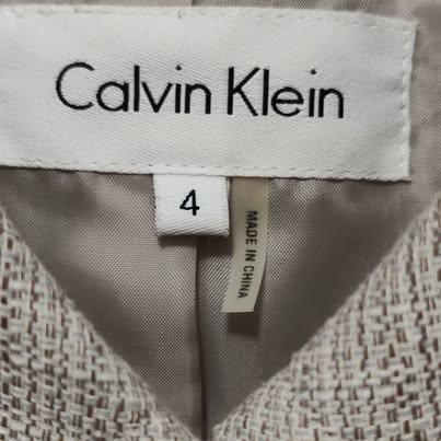 Women's Light Grey Calvin Klein Suit