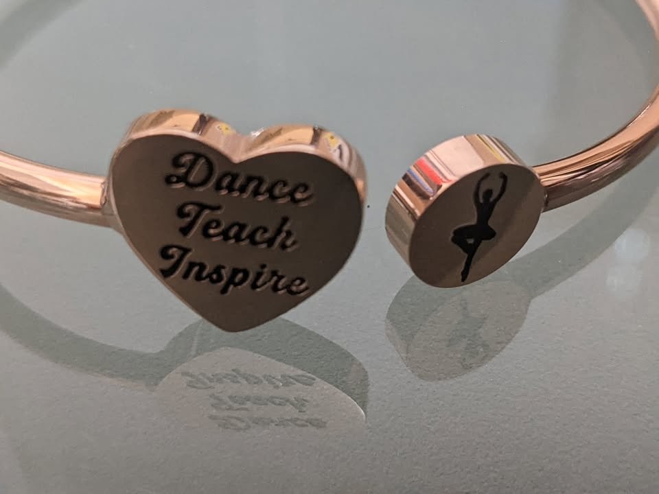 PLITI Dance Teacher Bracelet Dance Teach Inspire Cuff Bracele - photo 2
