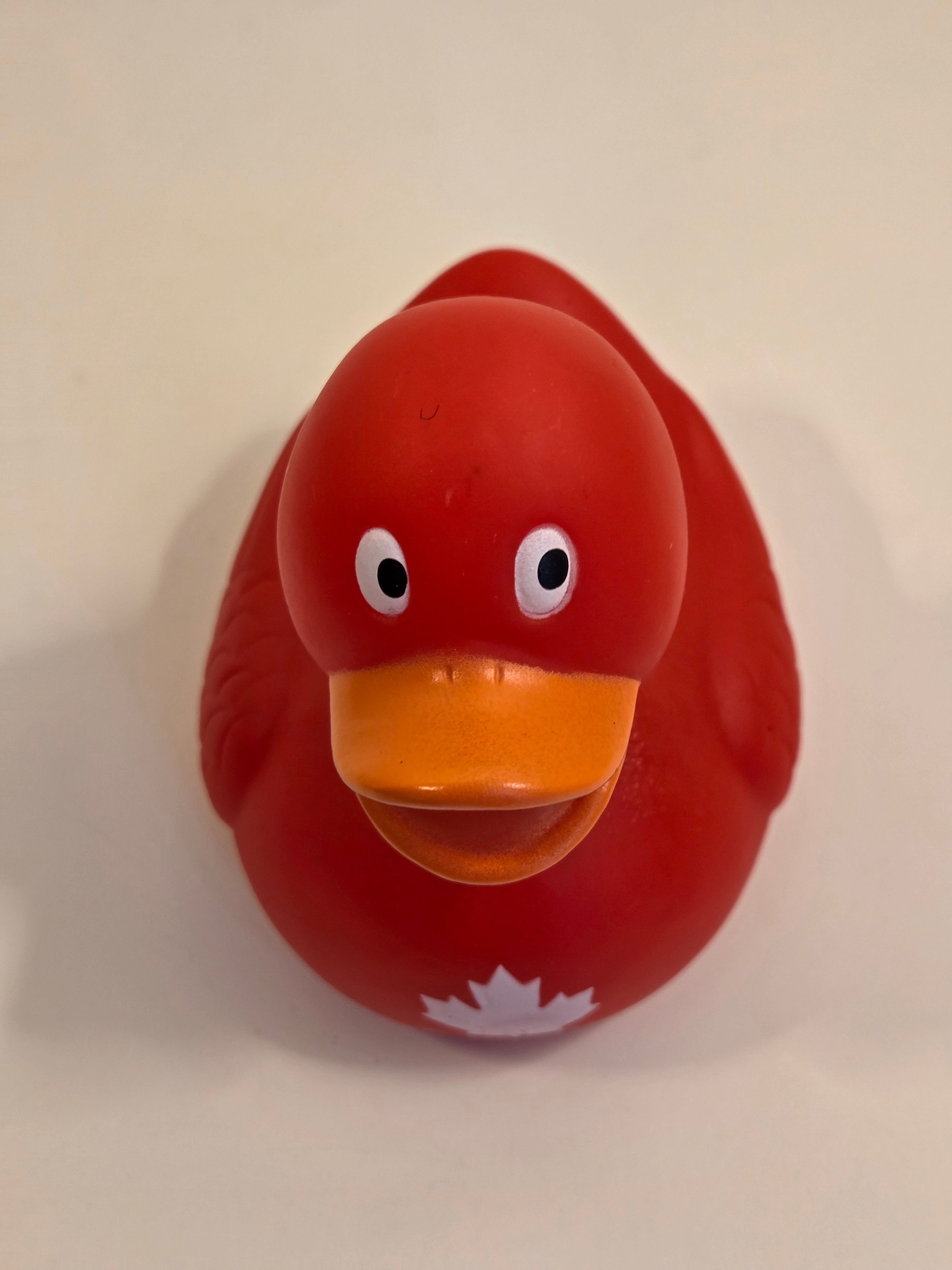 Canada Red Rubber Duck Bath Toy, Maple Leaf - photo 3