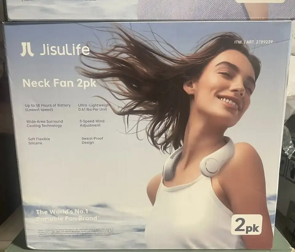 2 Pack of Portable Neck Fan Upgraded, Neckbrace - photo 2