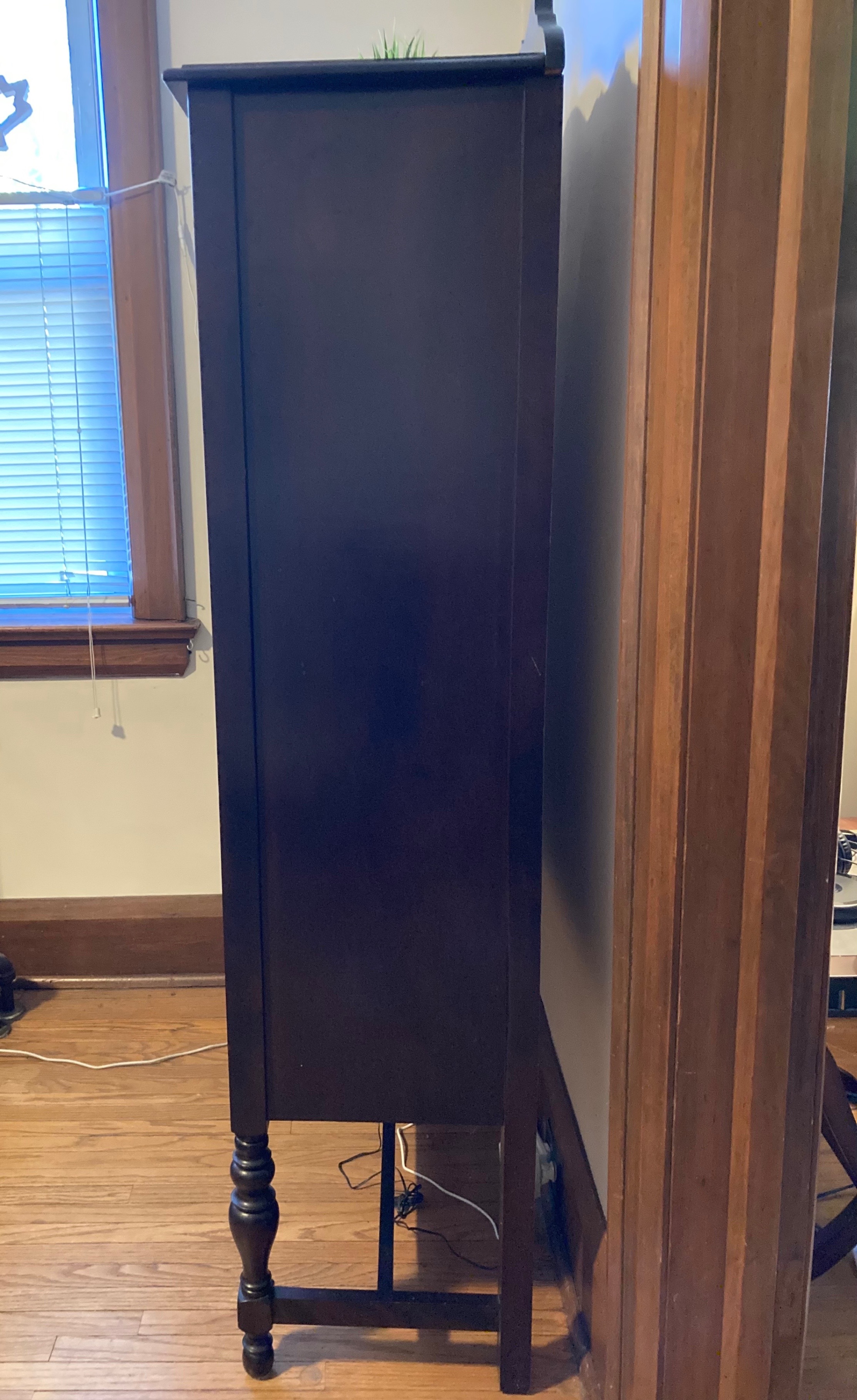 Antique Solid Wood China Cabinet - photo 5
