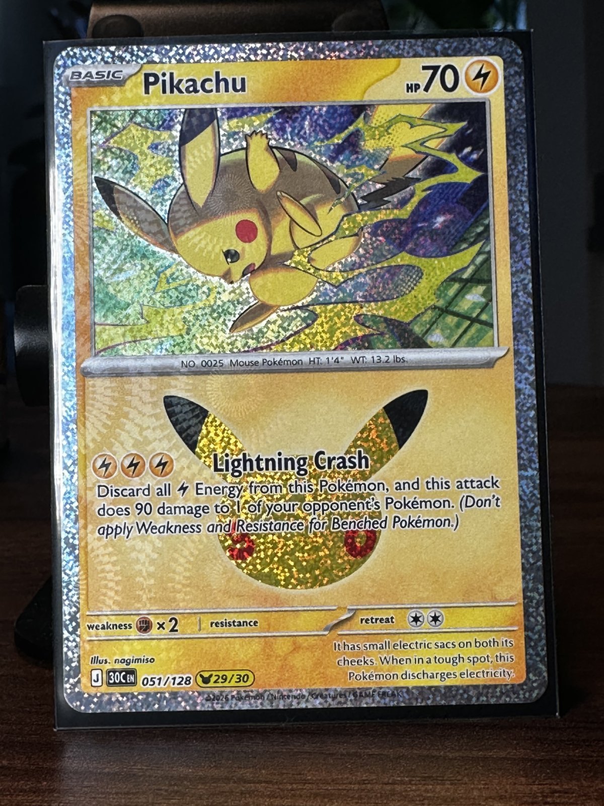 Pikachu 051/128 (29/30) - Pokemon 30th Celebration