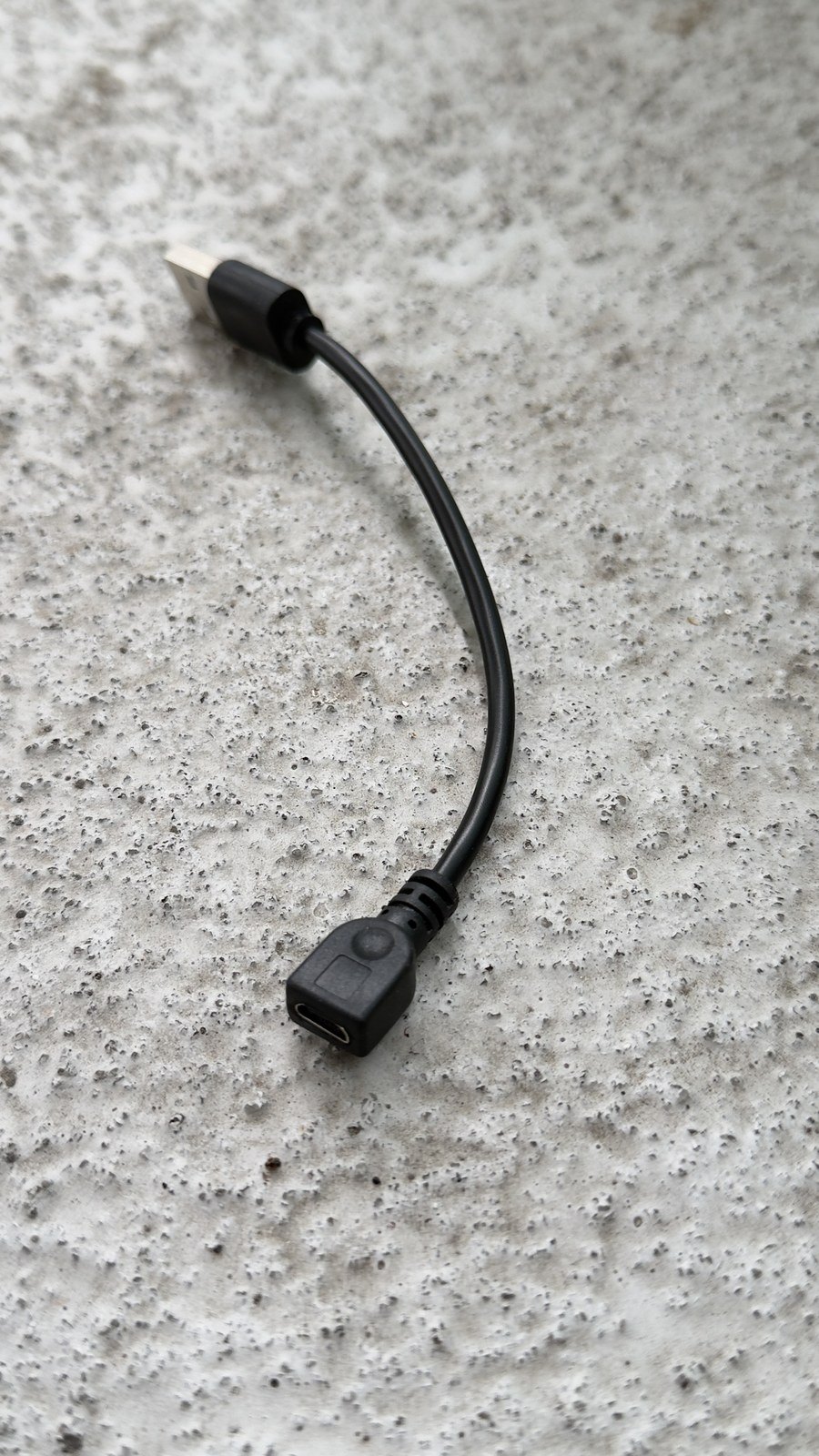 Short USB-A Male to Micro-USB Female Adapter Cable - photo 2