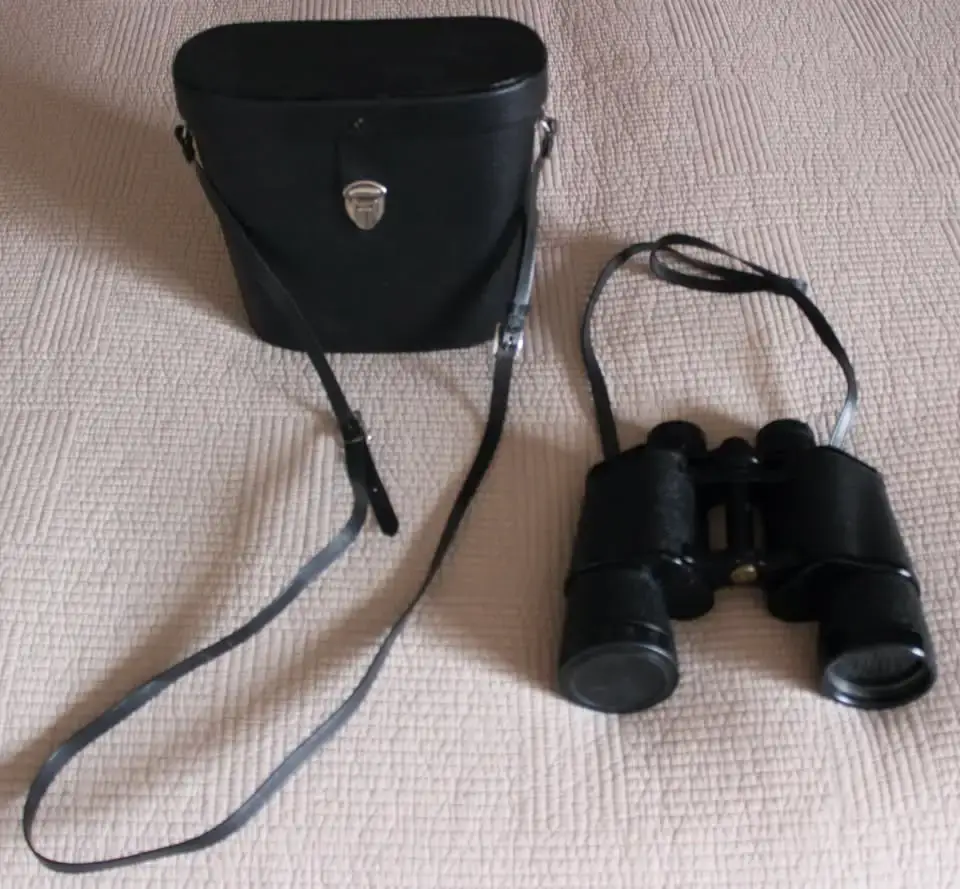 Vintage Binoculars with Carrying Case