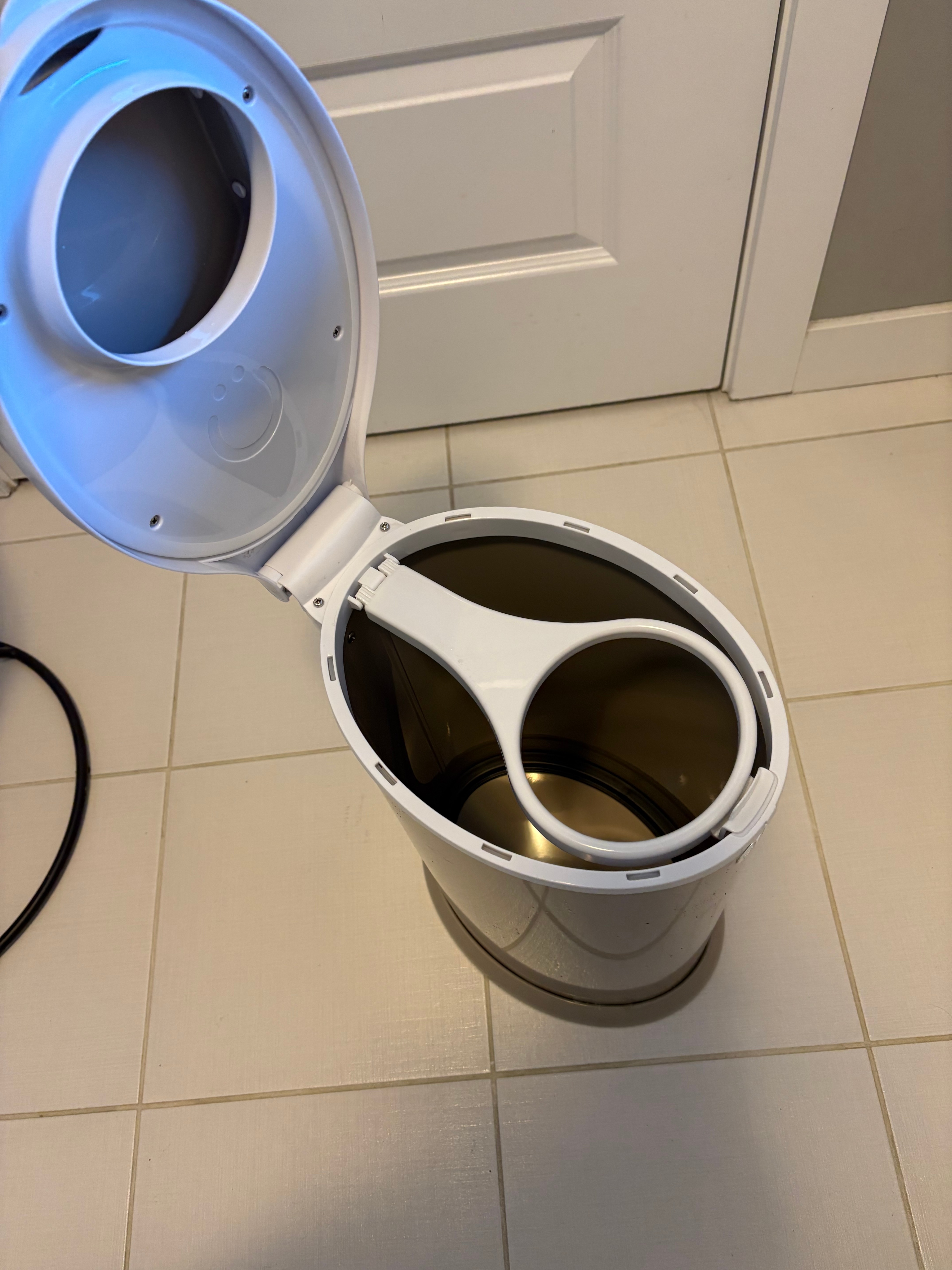 Ubbi Stainless Steel Diaper Pail Odor Locking No Bag - photo 4