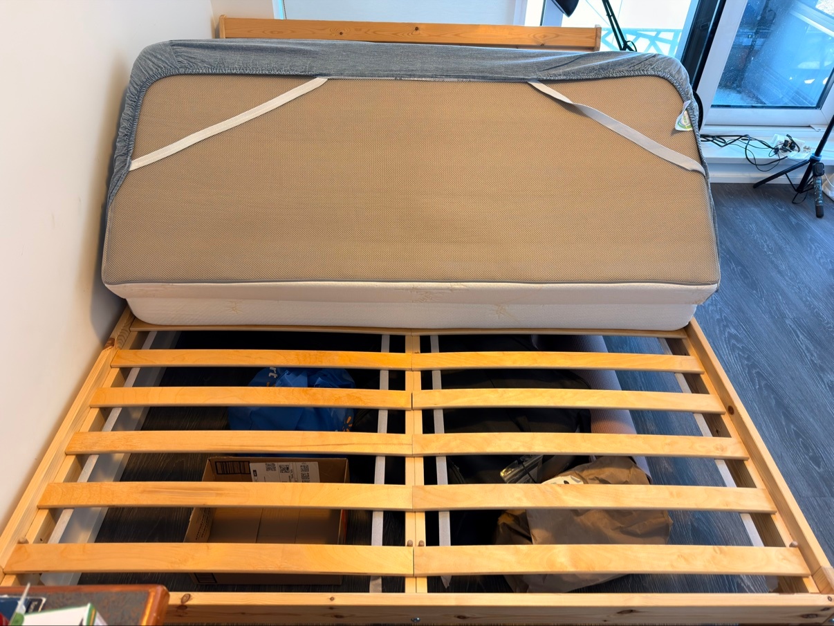 IKEA NEIDEN Full/Double Bed Frame + LURÖY Slatted Bed Base - photo 3