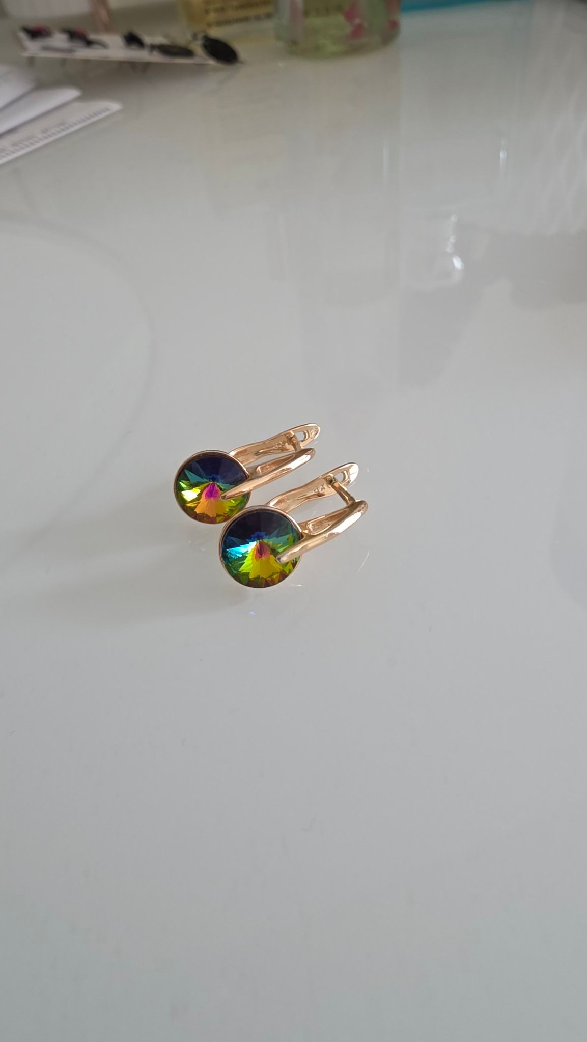 Assorted Earrings: Pearl Studs, Black Dangles & Crystal Drops - photo 5