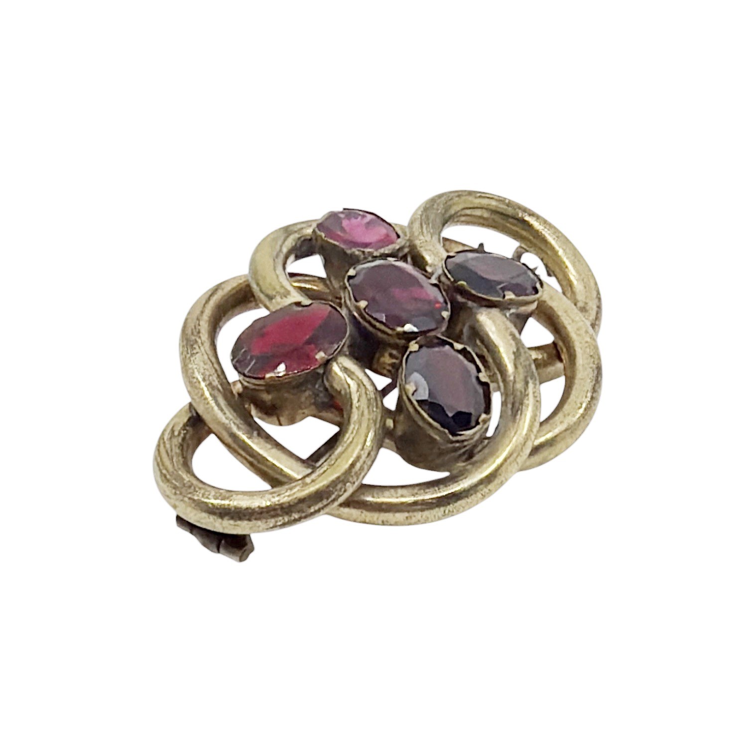 Victorian pinchbeck garnet brooch - GM1086 - photo 3