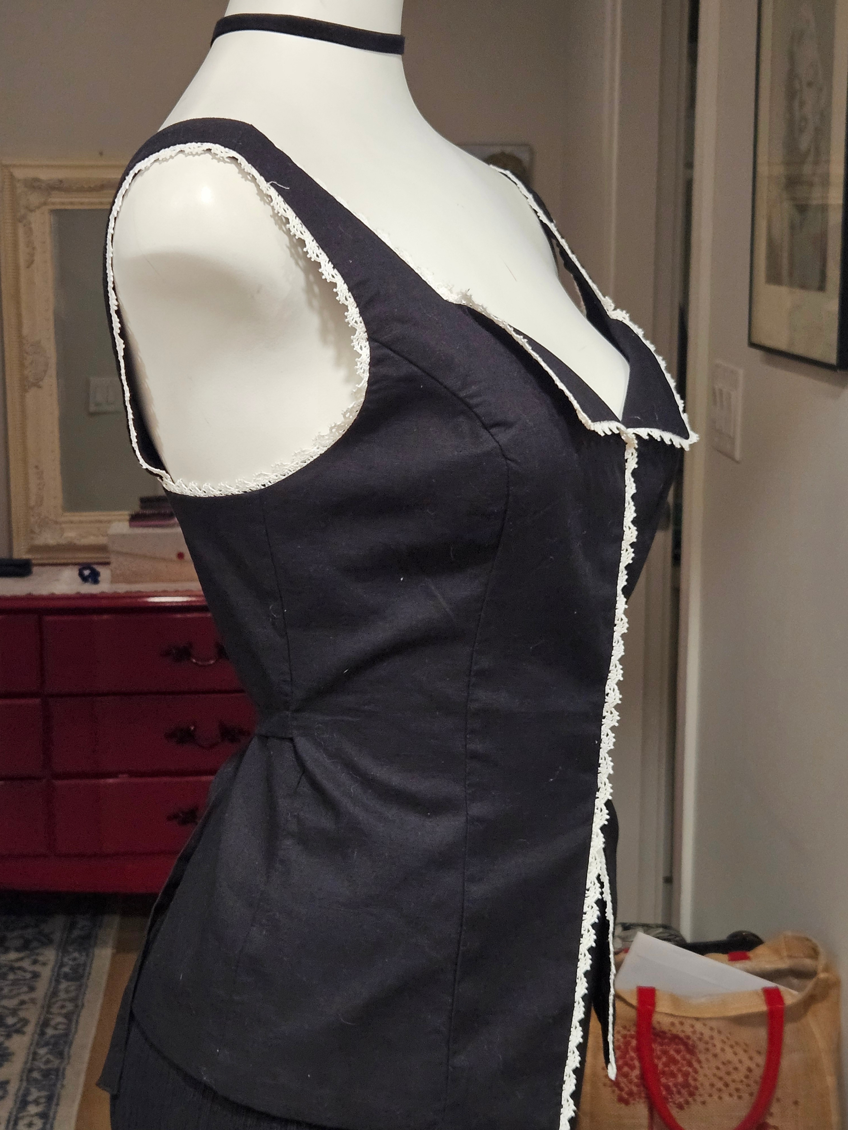 black and white corset vest - photo 5