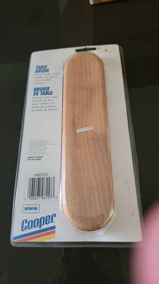 New Cooper Snooker billiards pool table brush, wood - photo 2