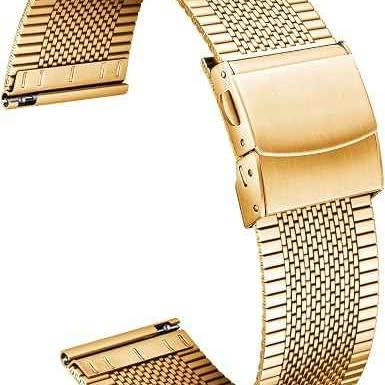 Gold-toned Milanese mesh replacement watch band and case