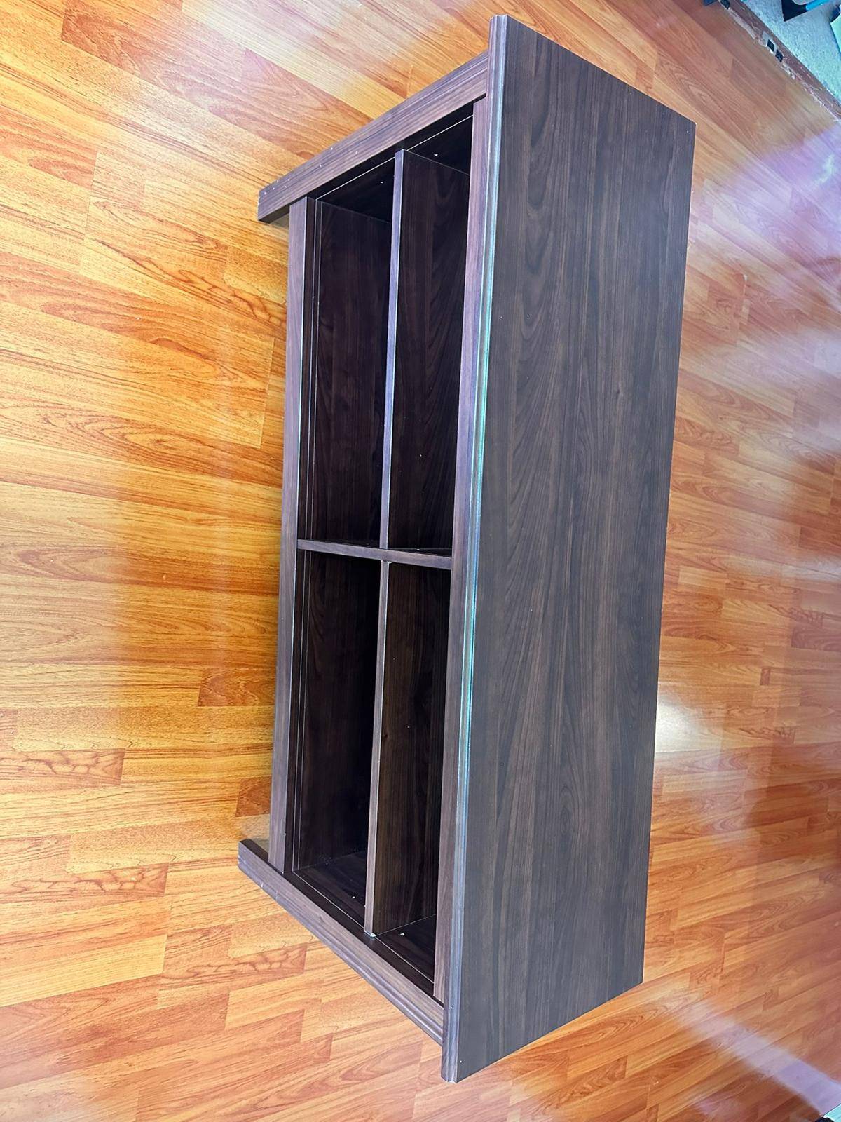 Dark Brown Media Console Table - photo 3