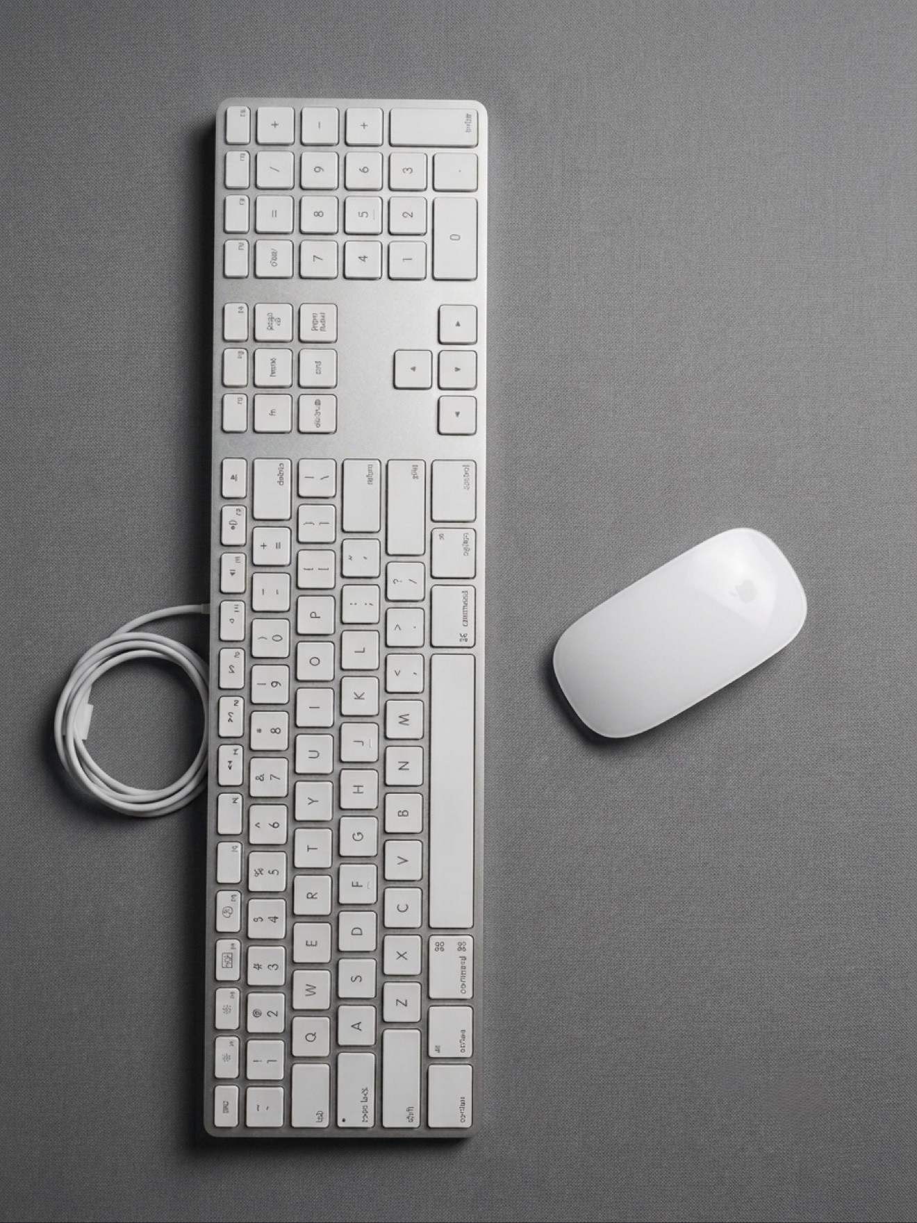 Apple Wired Keyboard (A1243) + Magic Mouse - Set