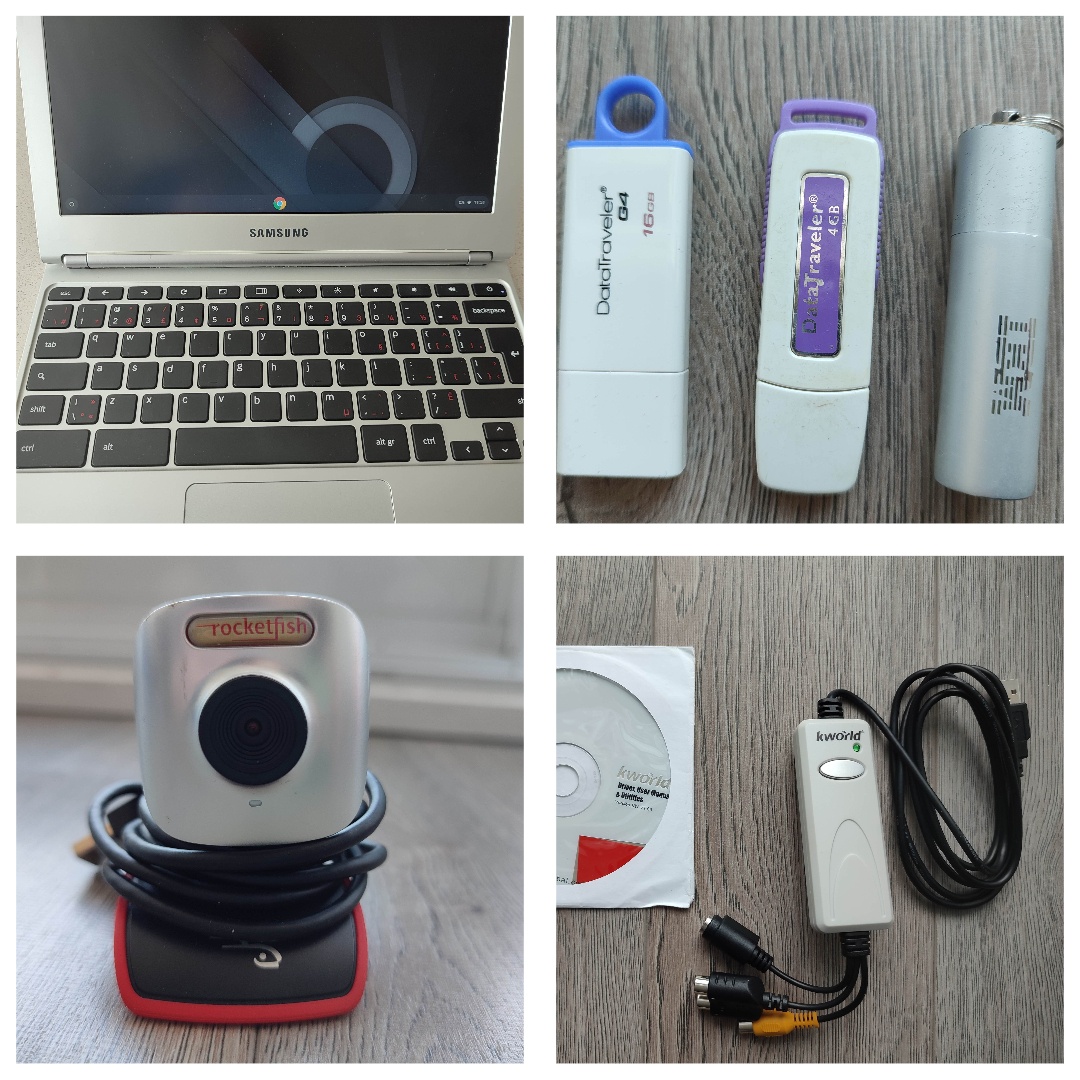 Chromebook,Flash Drives,Mouse,Cameras,USB Hub,Cables,Fire TV,etc
