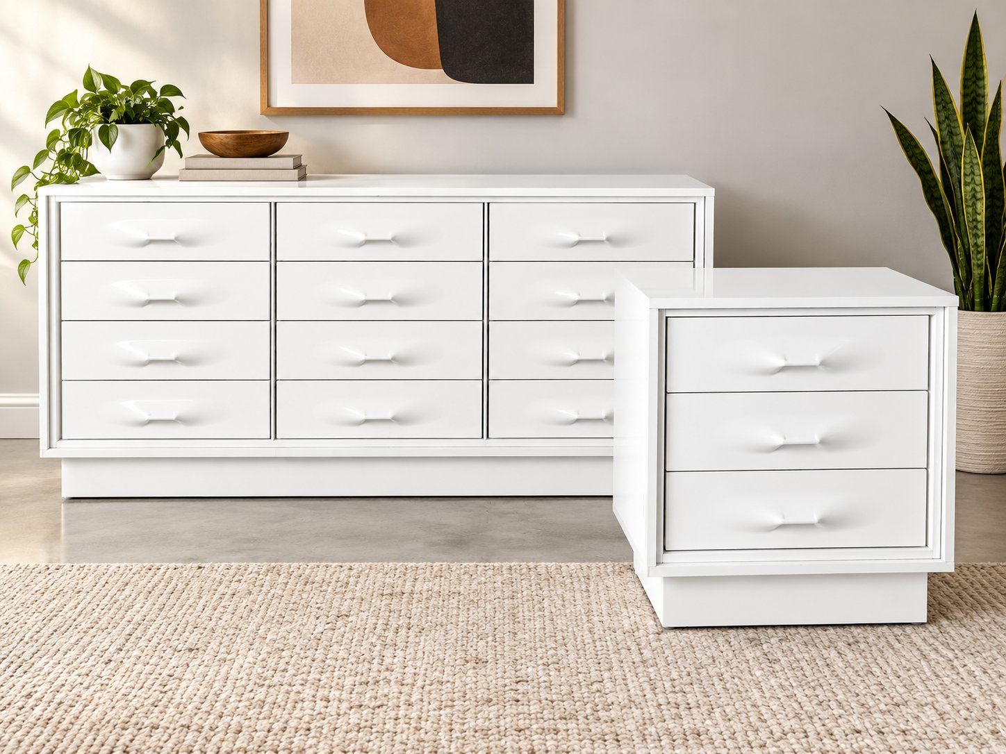 1970s MCM Treco Dresser & Nightstand Set – by: Giovanni Maur