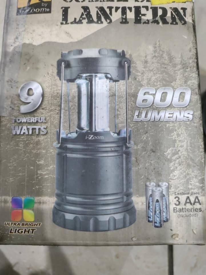 COB-led lantern, 9 watts, 600 lumens, 3 AA batteries included - photo 4