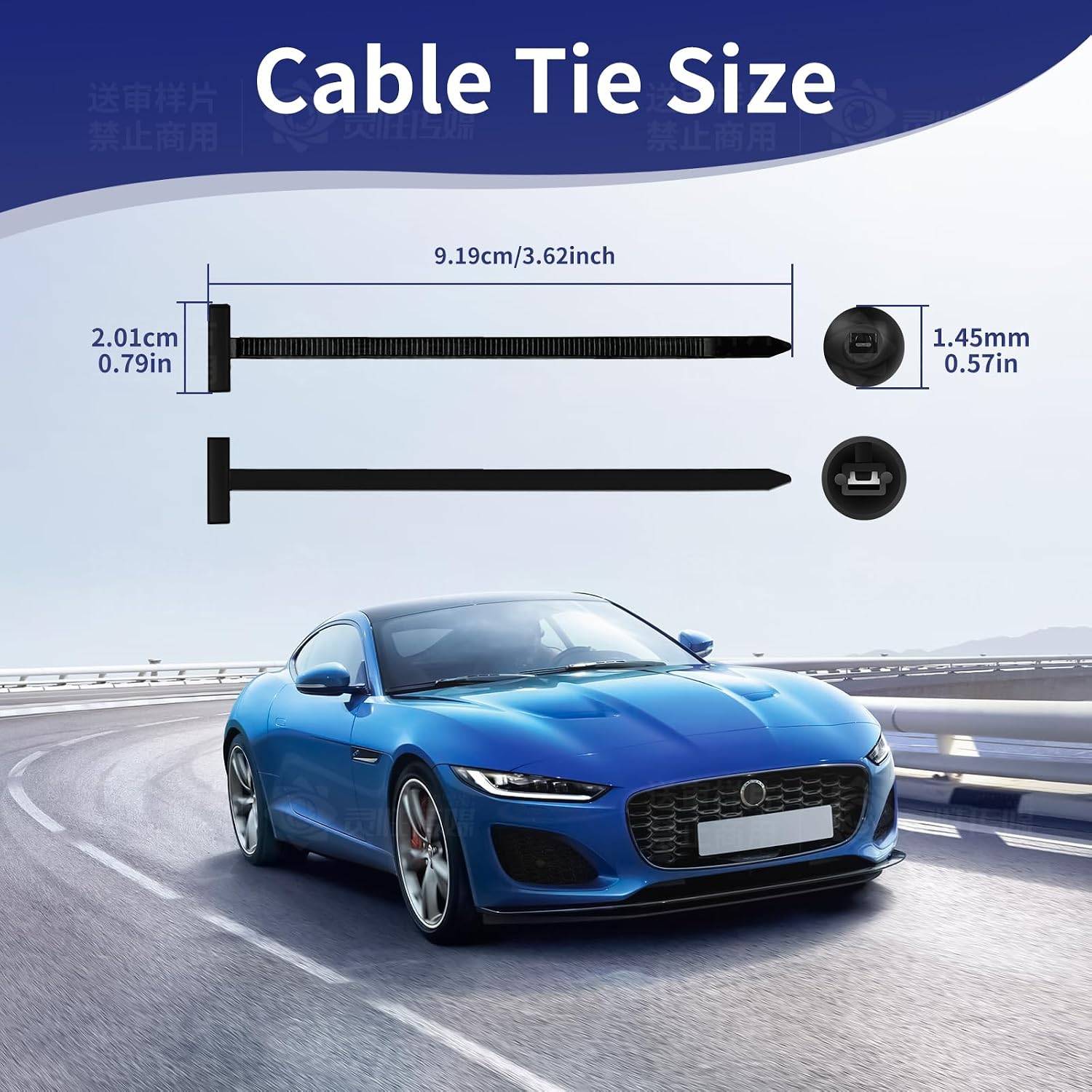 120PCS Universal Nylon Cable Tie Buckles – Heavy Duty - photo 2