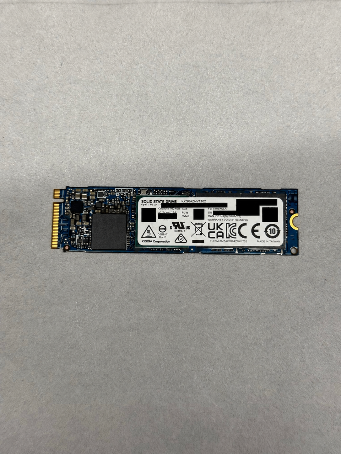 Kioxia XG6 1 TB M.2 NVMe SSD, tested