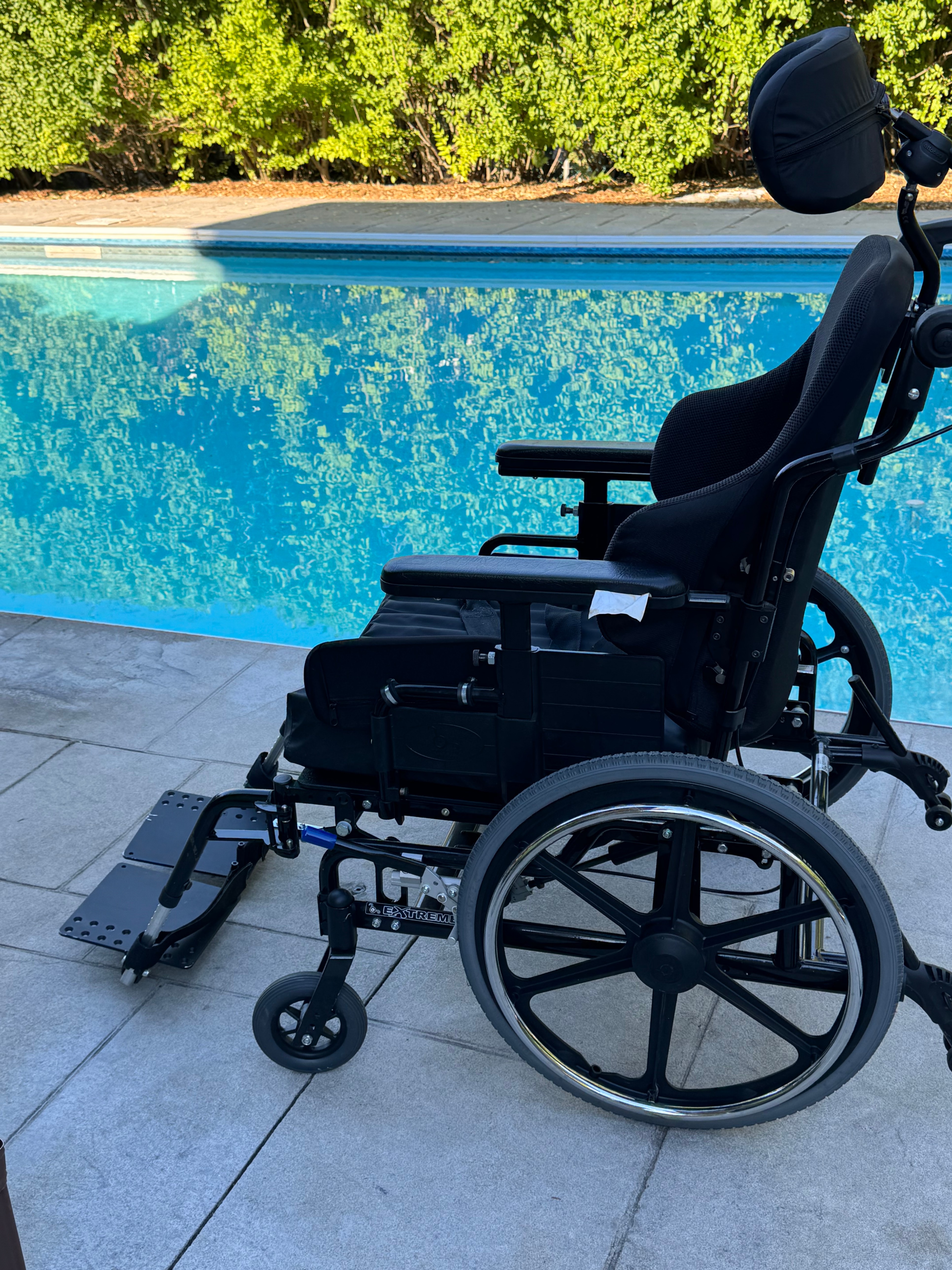 Power Plus Extreme Tilt-in-Space Wheelchair + ROHO Cushion - photo 4