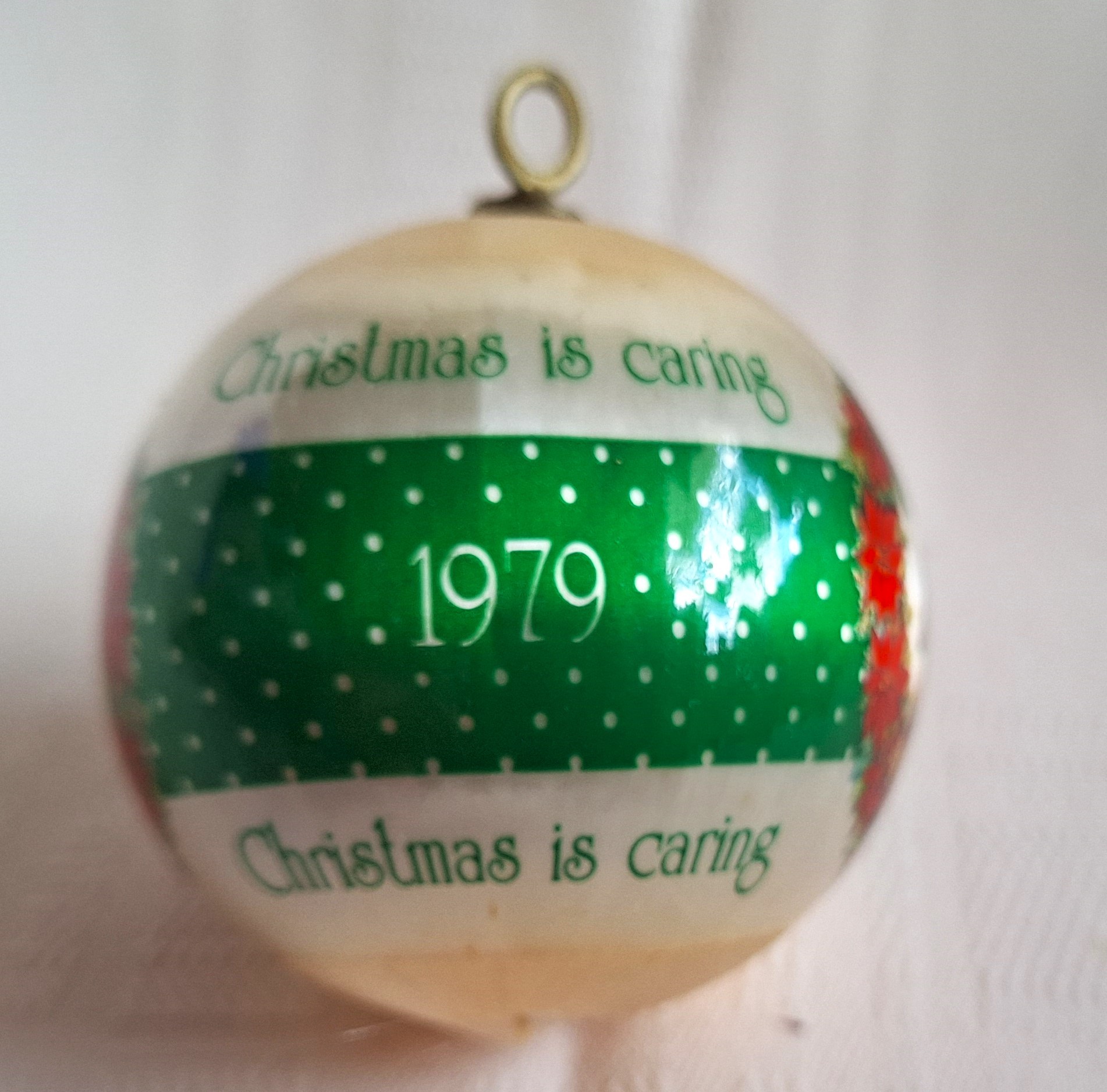 Vintage 1979 Christmas is Caring Ornament from Sears